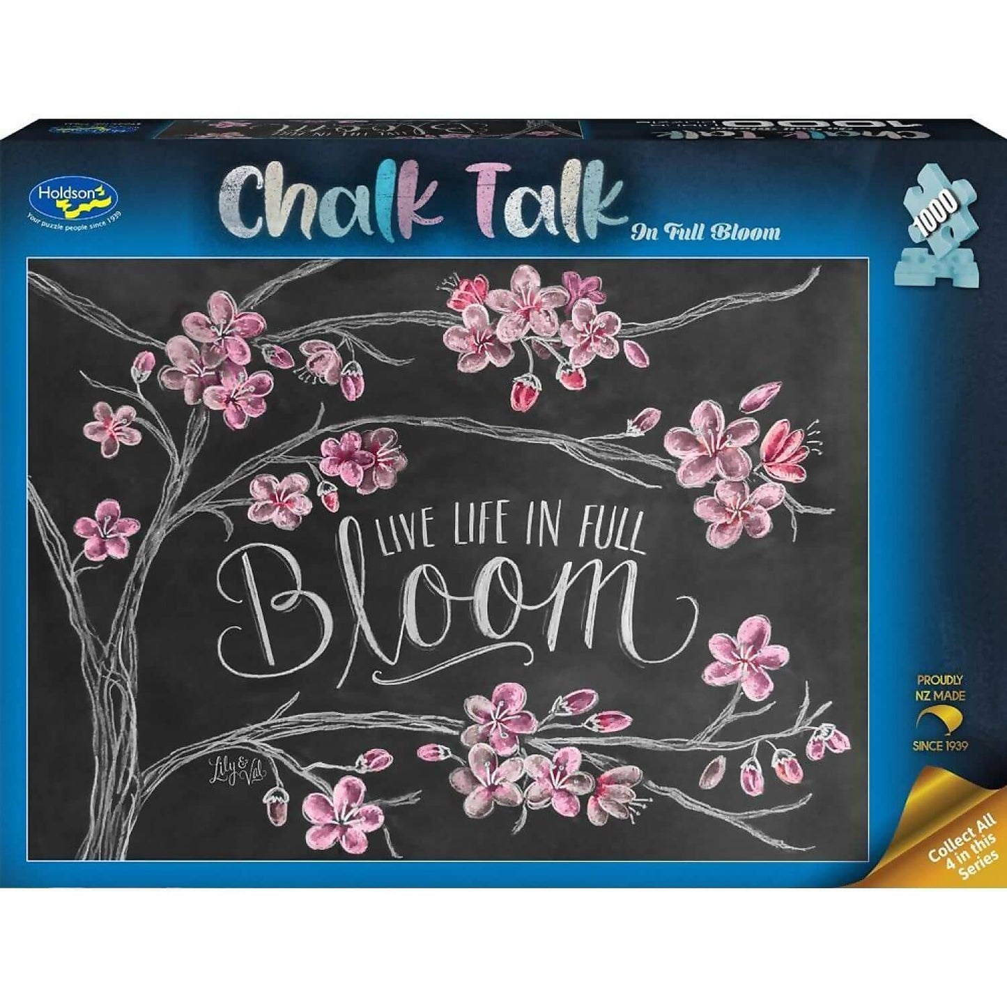 Holdson - Chalk Talk In Full Bloom Jigsaw Puzzle 1000 Pieces
