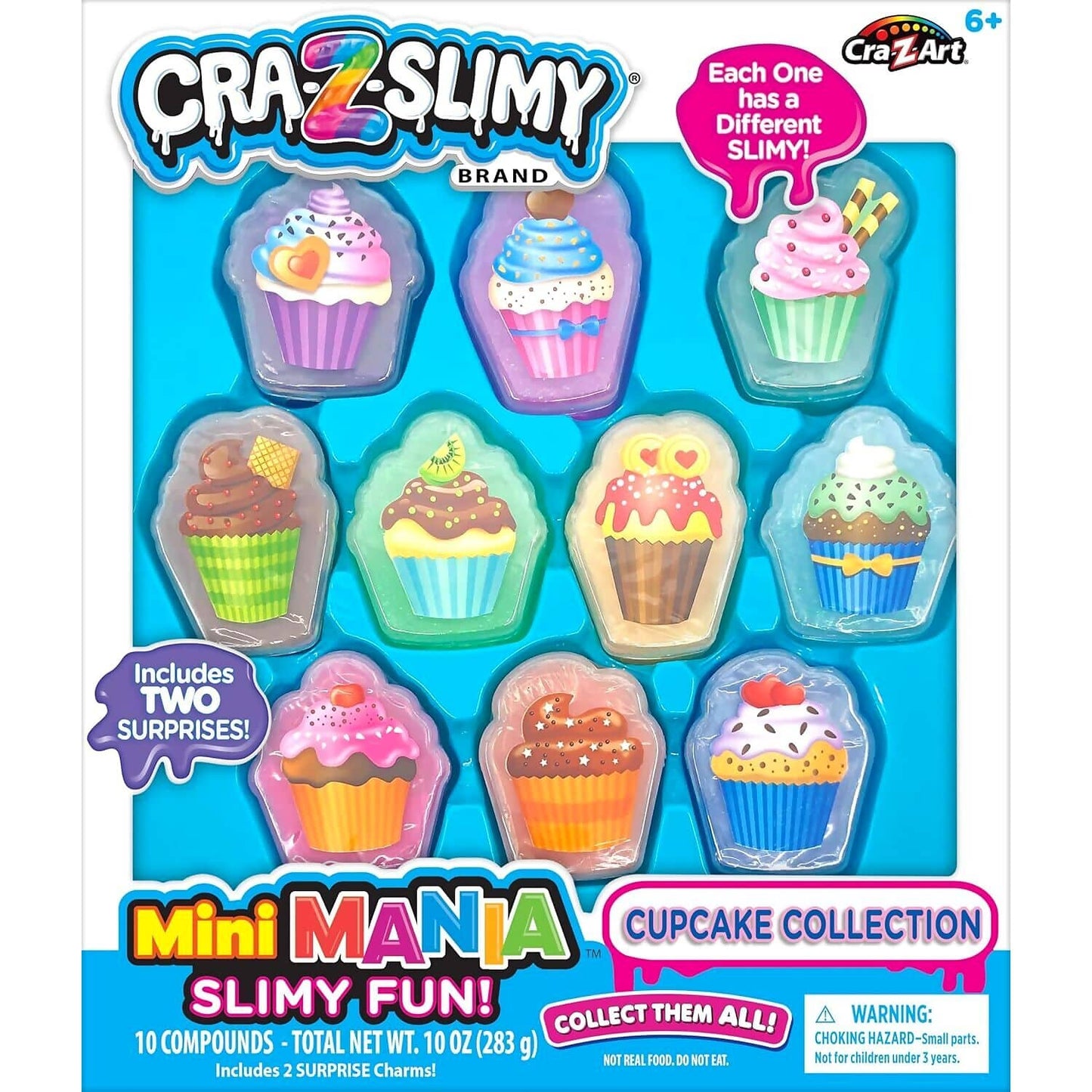 Cra-z-art - Cra-z-slimy Mini Mania Slimy Fun Cupcake Collection
