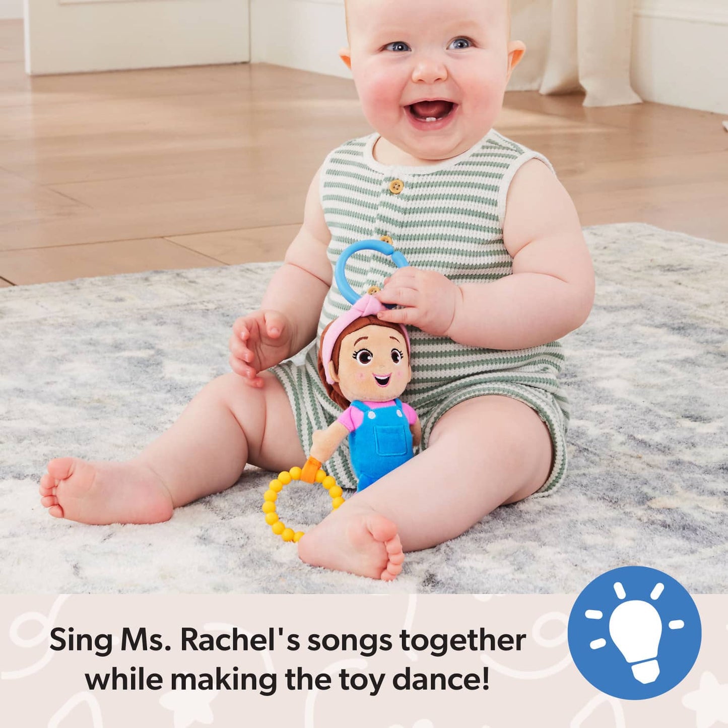 Ms. Rachel - Sensory Take Along Teething Rattle Toy