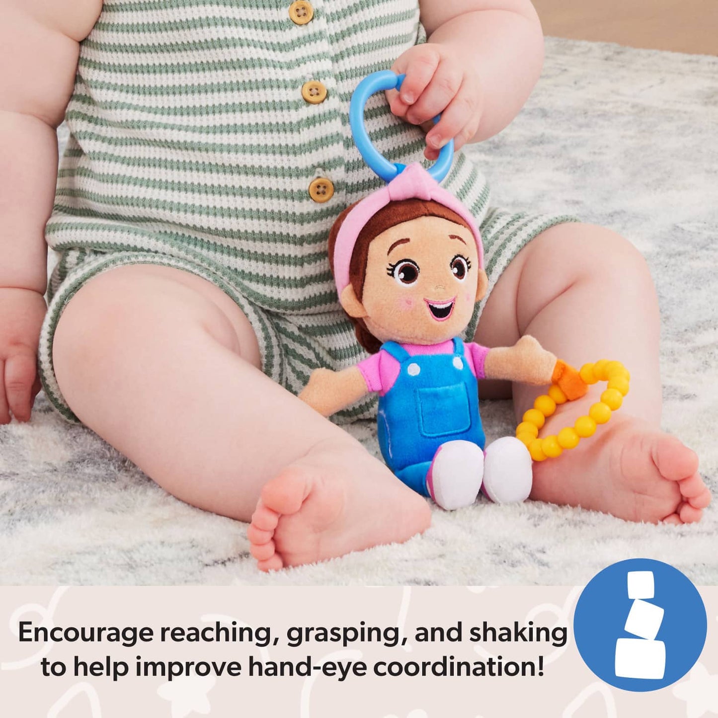 Ms. Rachel - Sensory Take Along Teething Rattle Toy