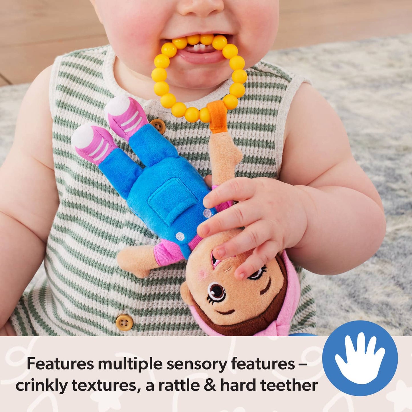 Ms. Rachel - Sensory Take Along Teething Rattle Toy