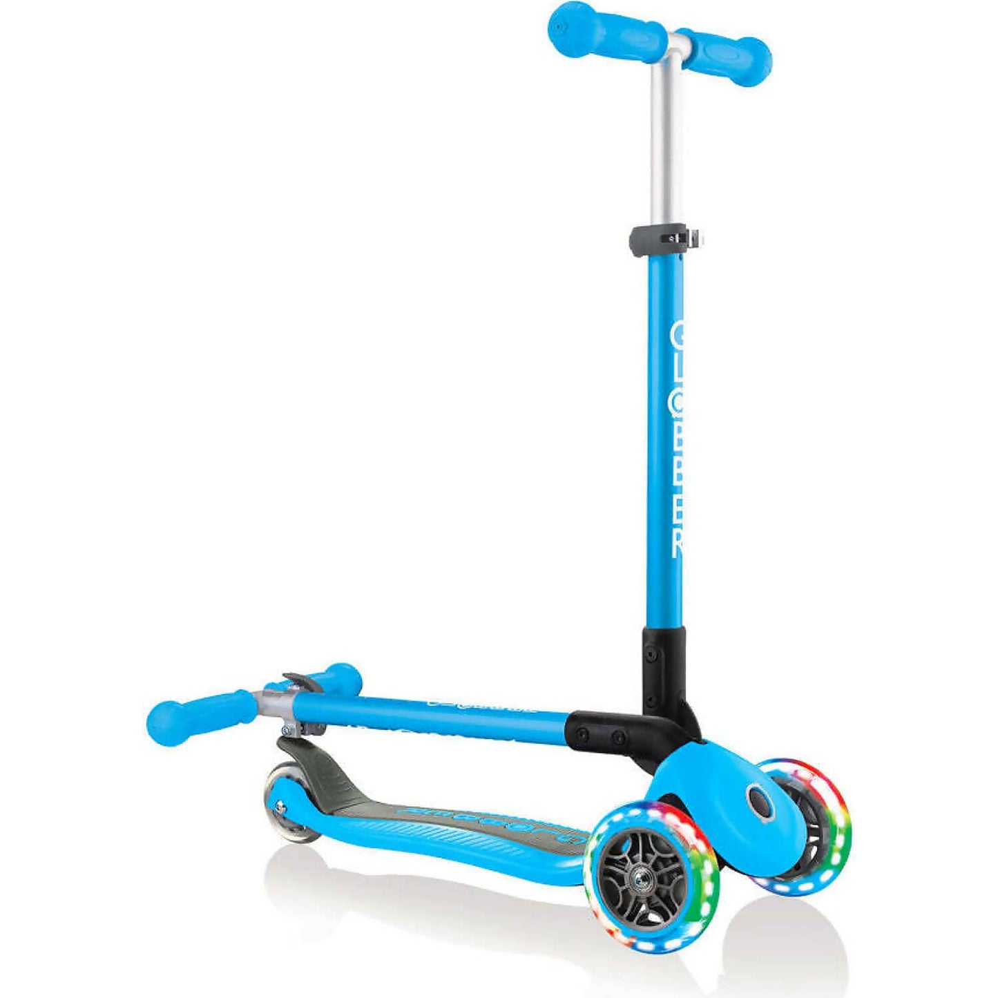 Globber - Primo Scooter Foldable Lights - Sky Blue