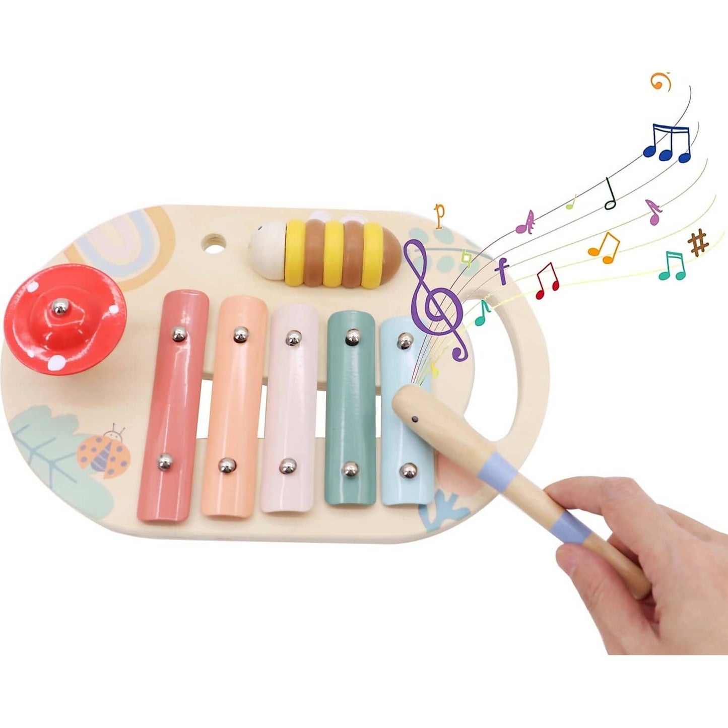 Kaper Kidz - Wooden Spring Insect Music Table