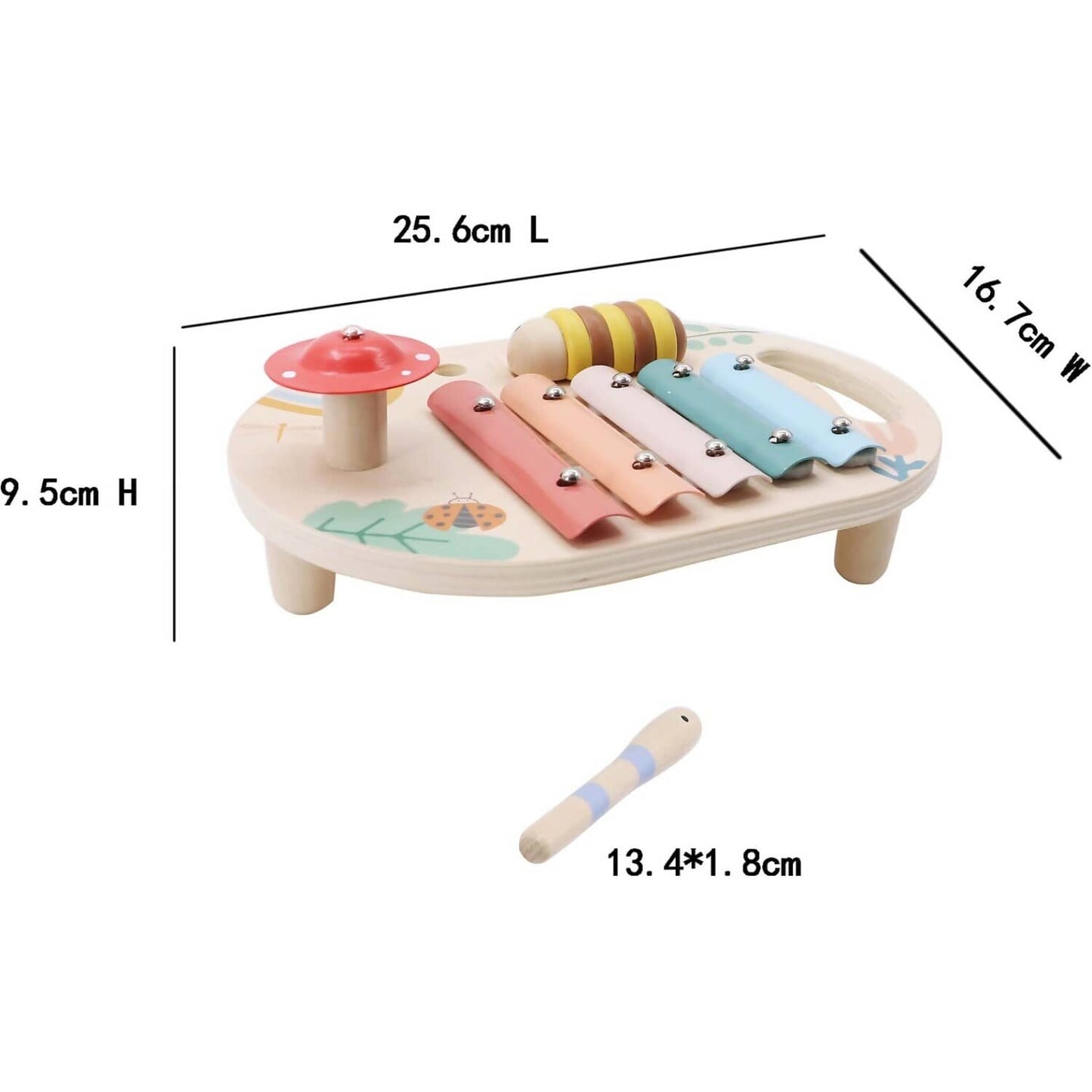 Kaper Kidz - Wooden Spring Insect Music Table