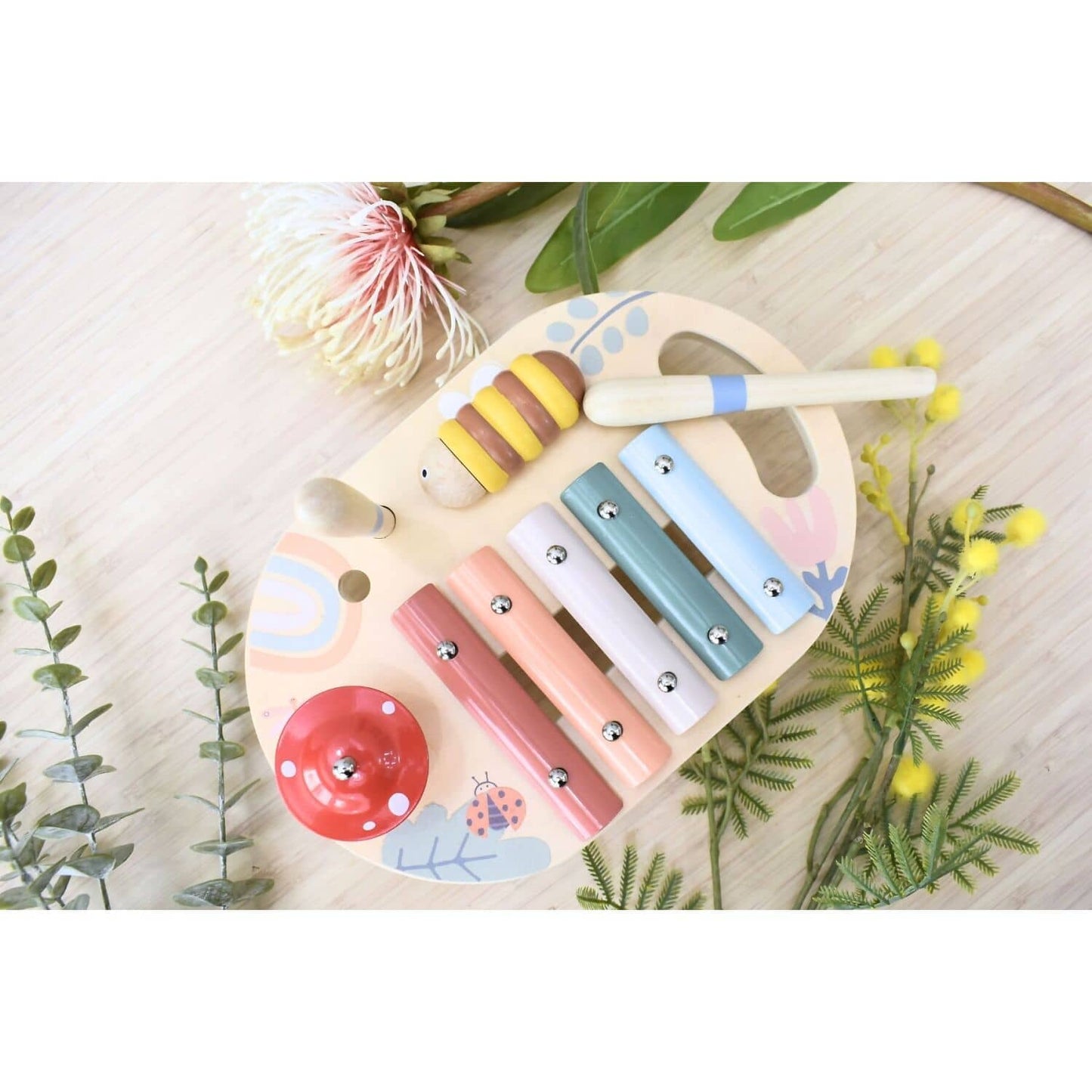 Kaper Kidz - Wooden Spring Insect Music Table