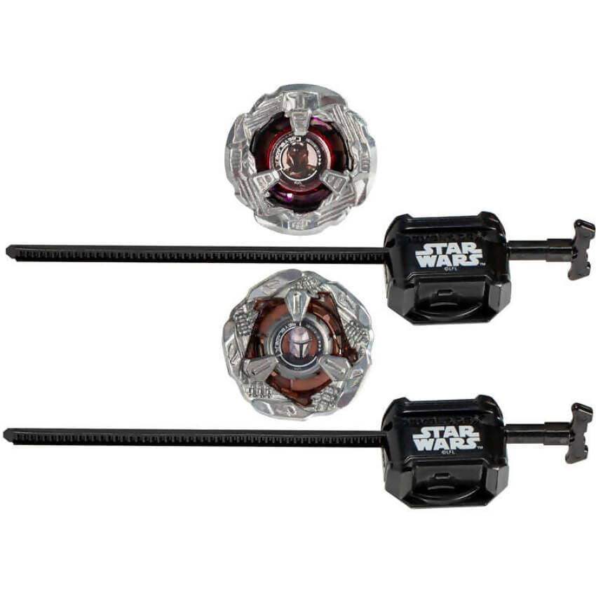 Beyblade X - Star Wars The Mandalorian 3-60f And Moff Gideon 3-80N Battle Tops Multipack Set With 2 Tops & 2 Launchers