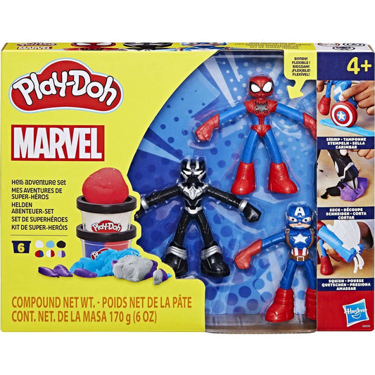 Play-Doh - Marvel Hero Adventure Playset With 3 Marvel Action Figures And Accessories - Hasbro