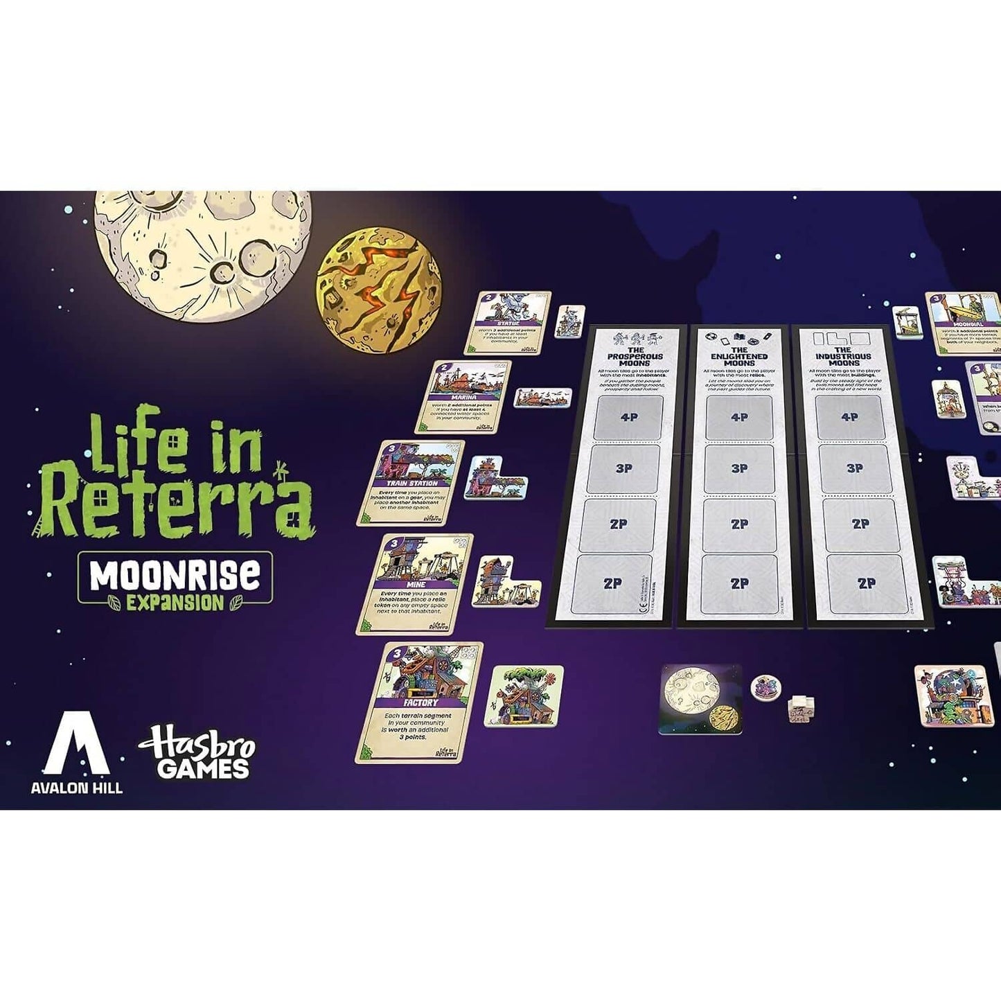 Avalon Hill - Life In Reterra Moonrise Game Expansion - Hasbro Games
