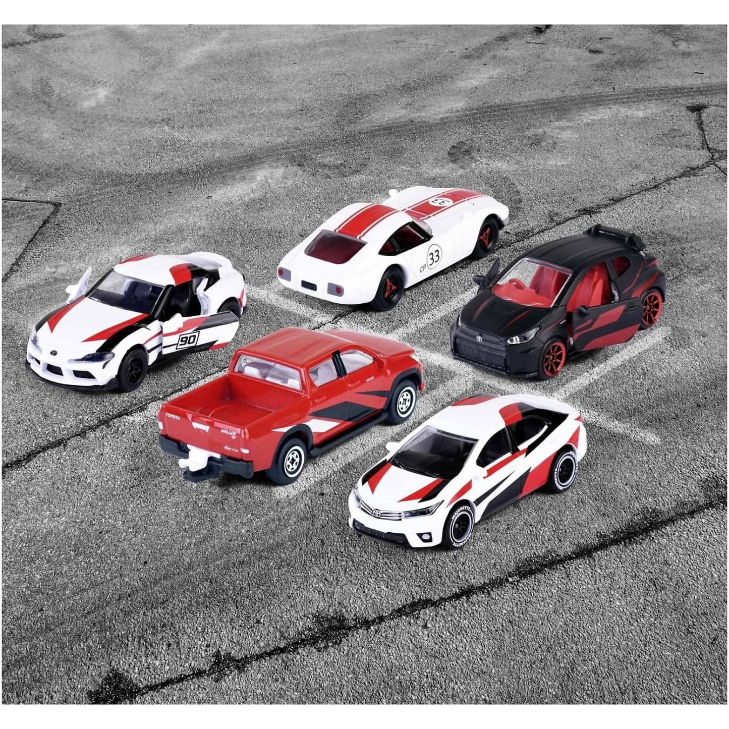 Majorette - Toyota Racing 5 Pieces Giftpack