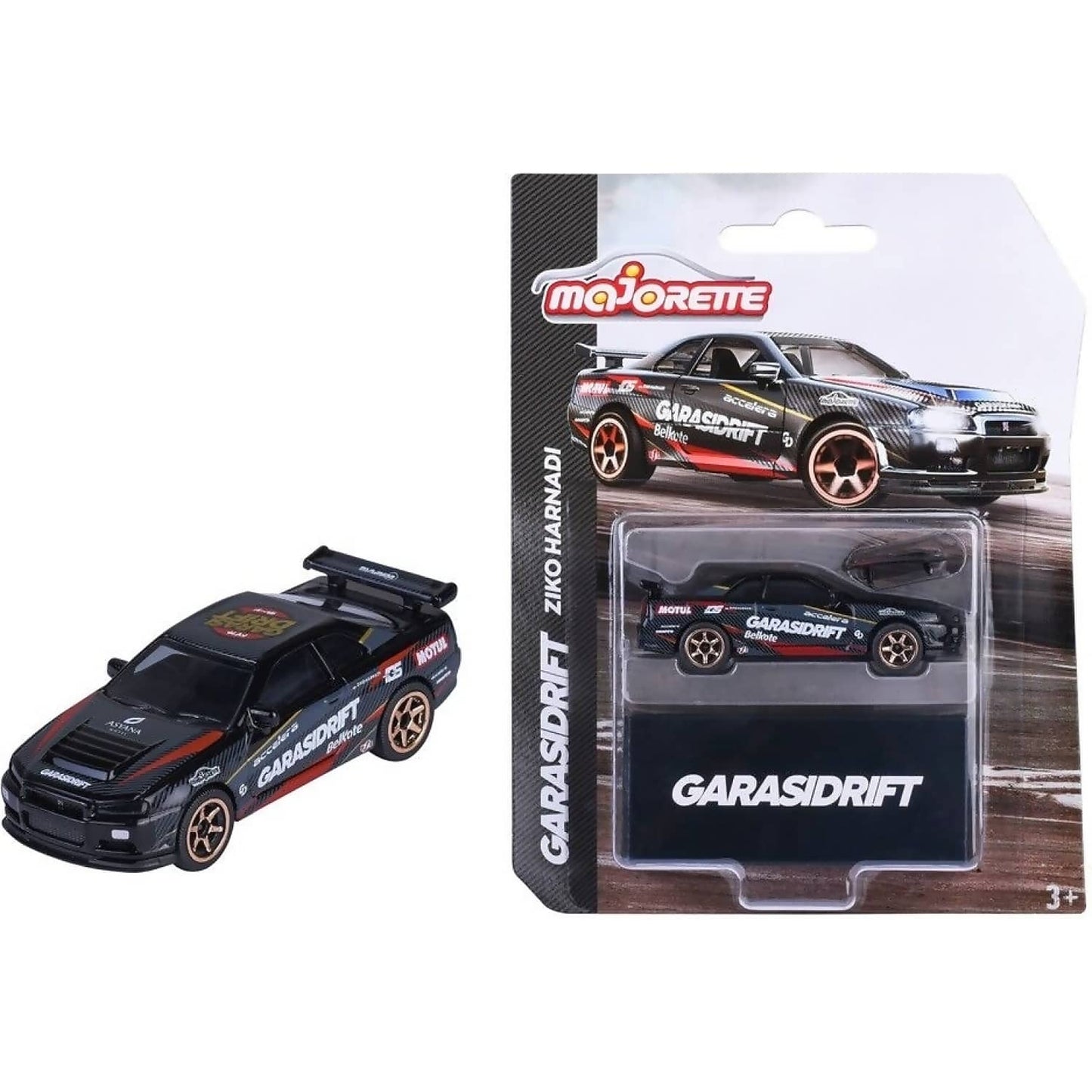 Majorette - Nissan Skyline R34 GARASIDRIFT Ziko Harnadi