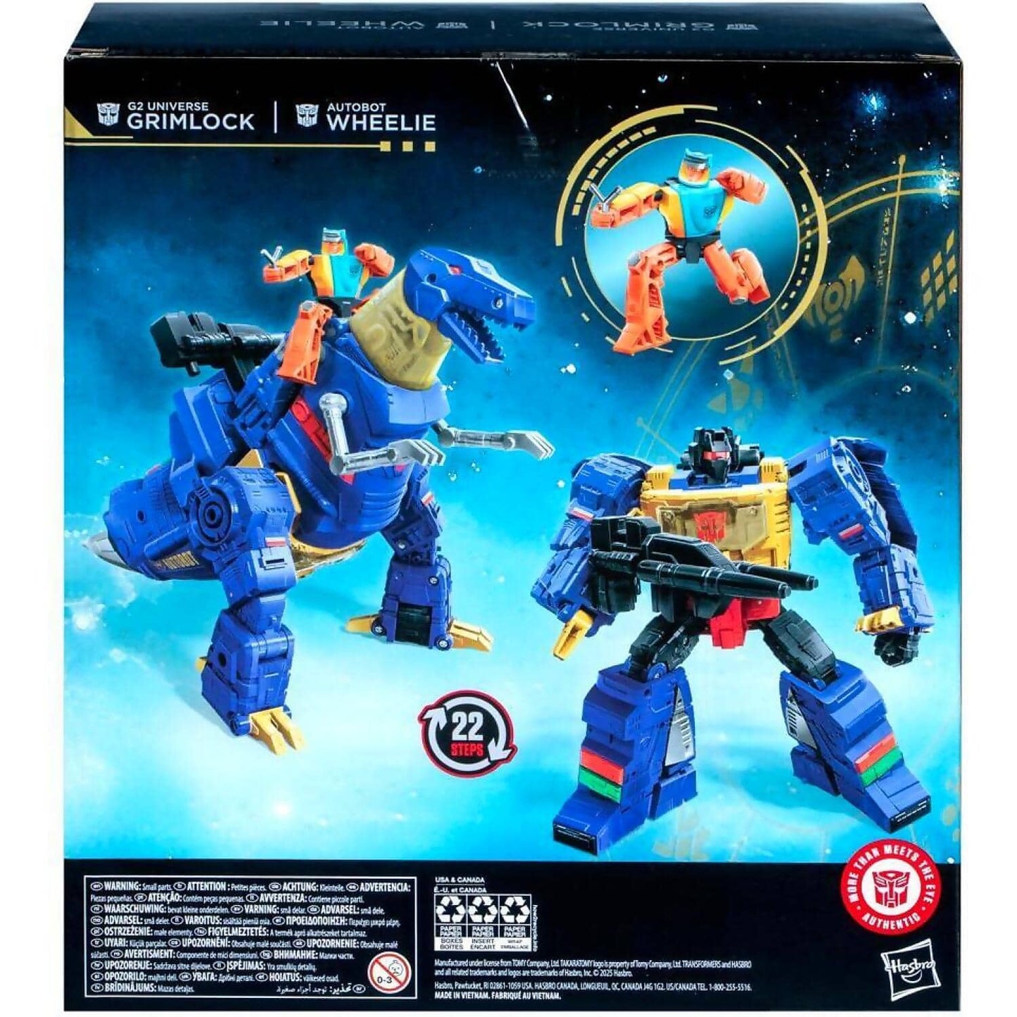 Transformers - Age Of The Primes Leader Class G2 Universe Grimlock Autobot Wheelie 7.5-inch Action Figure - Hasbro