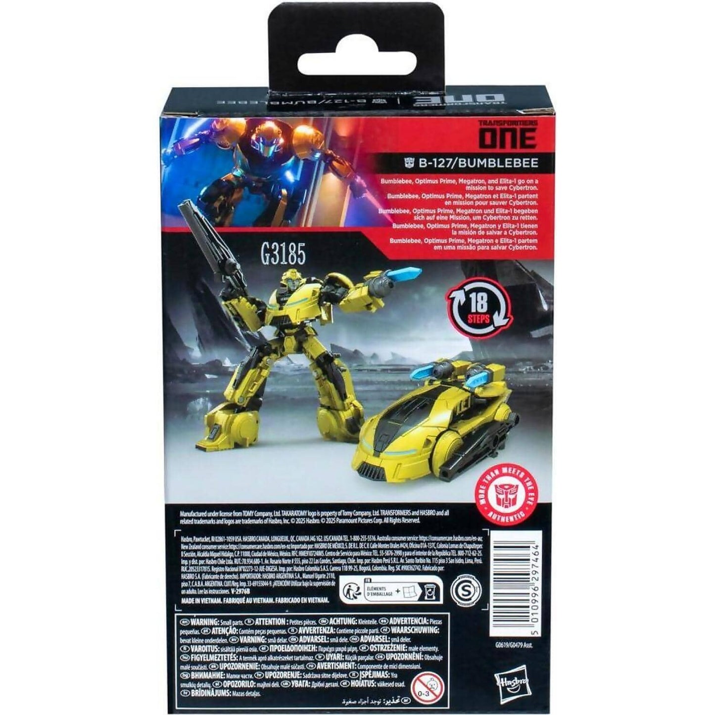Transformers - Studio Series Deluxe Class Transformers One Bumblebee (B-127) 4.5-inch Action Figure - Hasbro