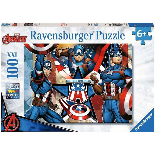 Ravensburger - Marvel Avengers Captain America XXL Jigsaw Puzzle 100pc