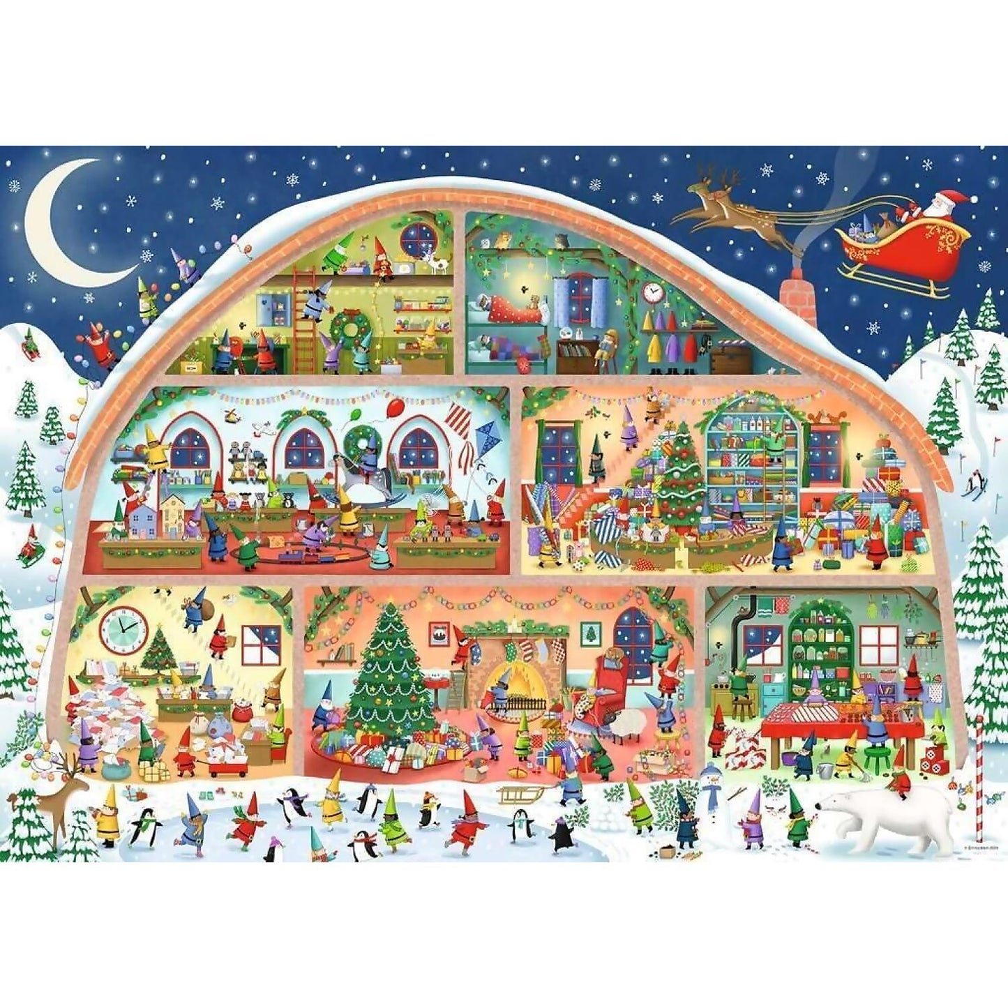 Ravensburger - Santa's Workshop Jigsaw Puzzle 1000pc