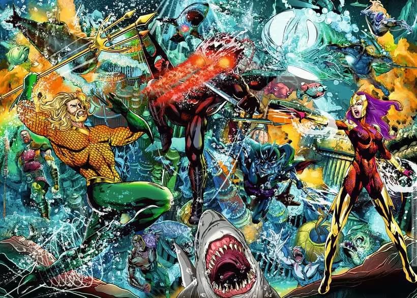 Ravensburger - DC Aquaman Collector's Edition Jigsaw Puzzle 1000pc