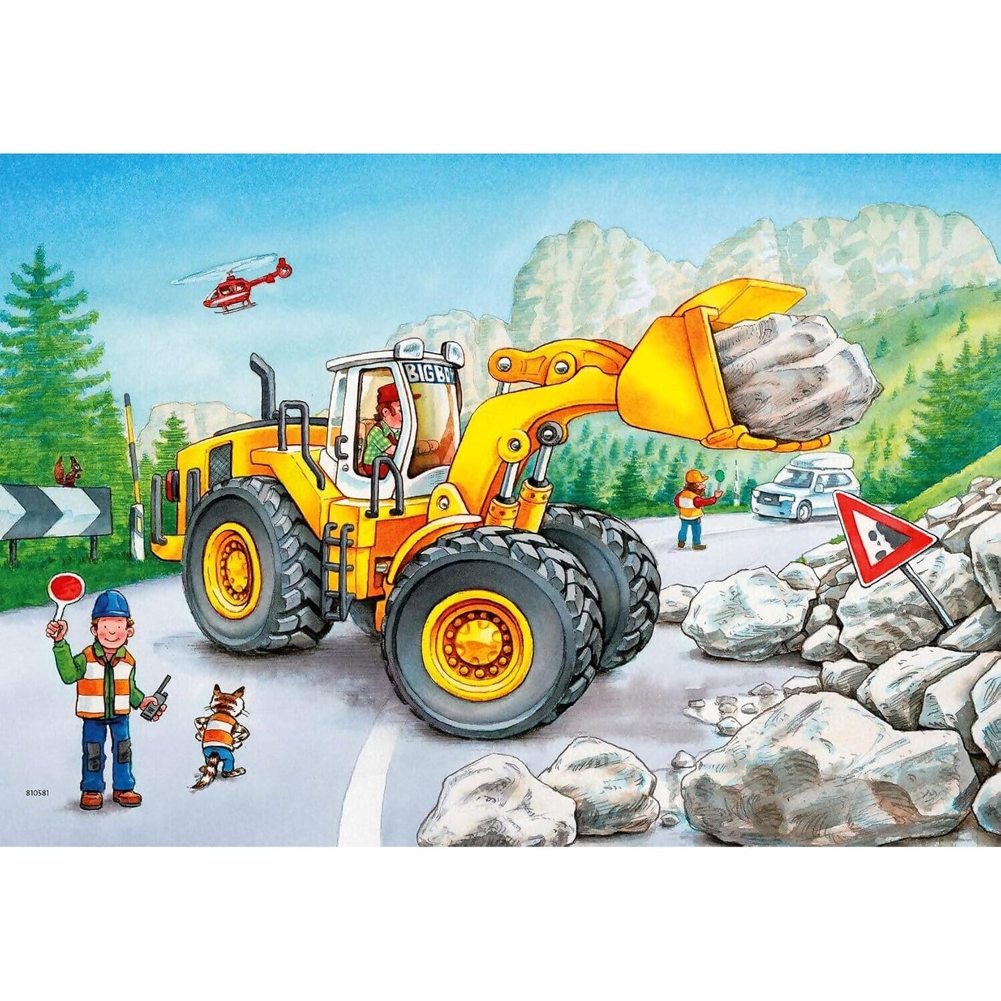 Ravensburger - Diggers At Work Jigsaw Puzzle 2 X 24pc