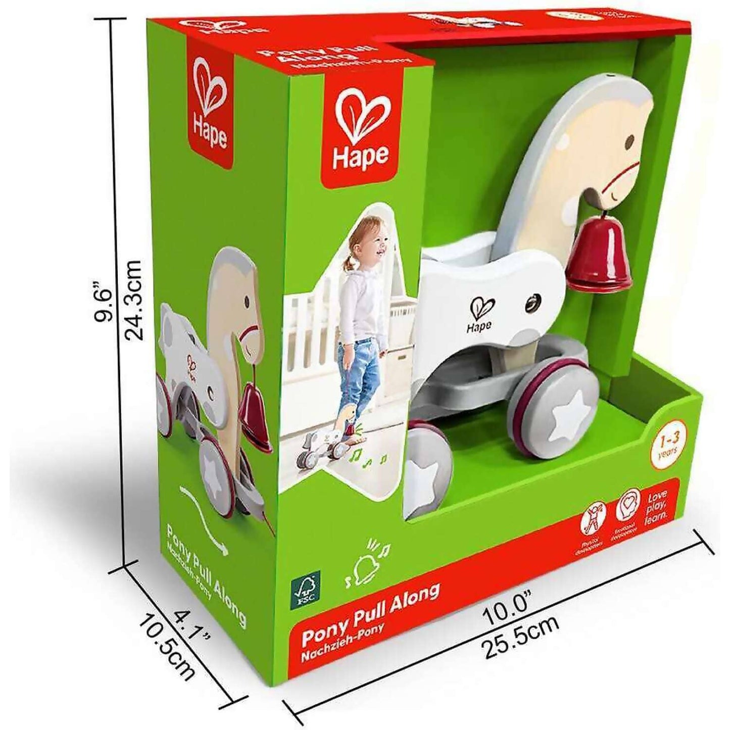 Hape - Pony Pull Along Wooden Toy