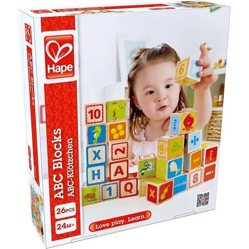 Hape - ABC Wooden Blocks 26pcs
