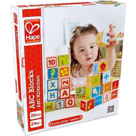 Hape - ABC Wooden Blocks 26pcs