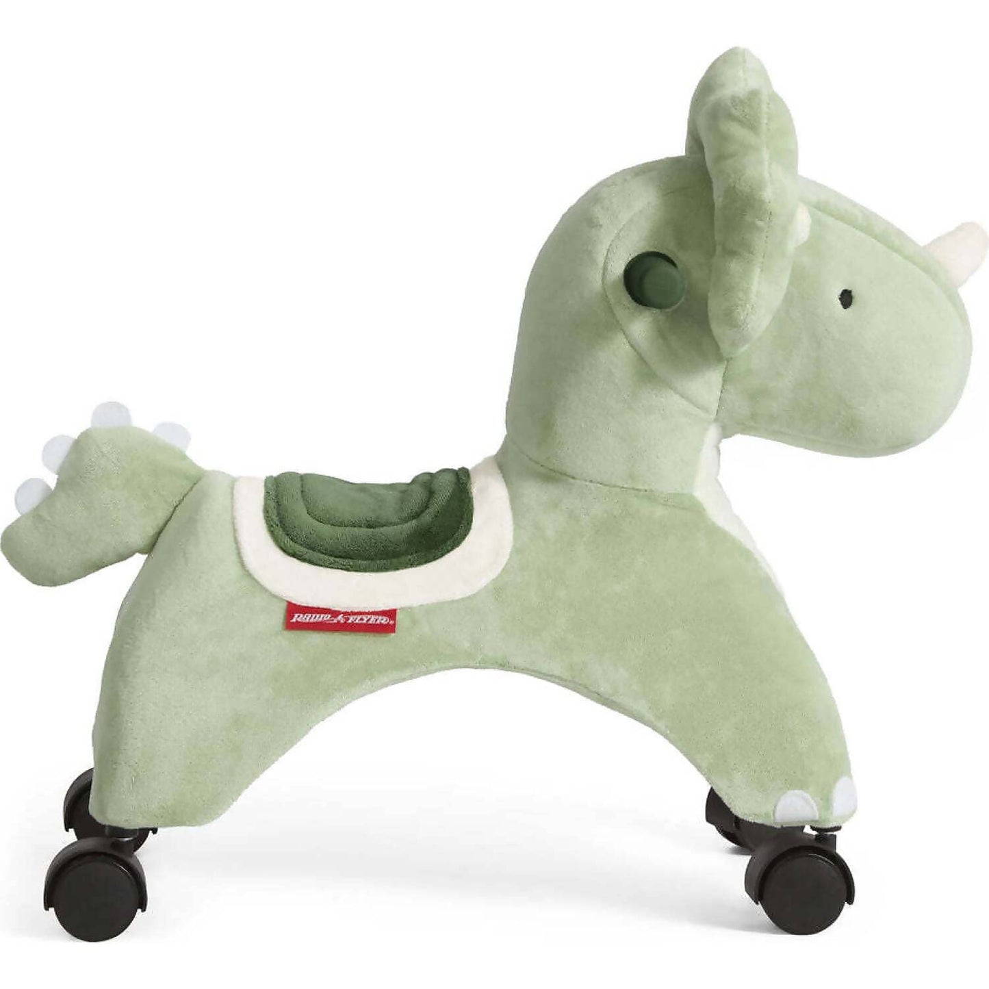 Radio Flyer - Dash the Rolling Dinosaur Ride-On with EZ-Glide Caster Wheels