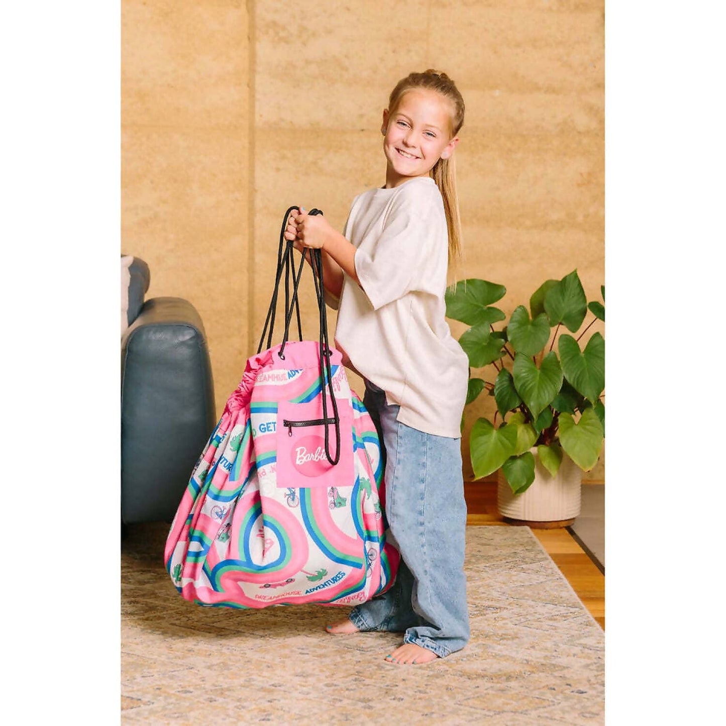 Barbie - Malibu Play Pouch Toy Storage Bag & Mat - Mattel