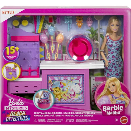 Barbie Mysteries - Beach Detectives Treats And Game Booth - Mattel
