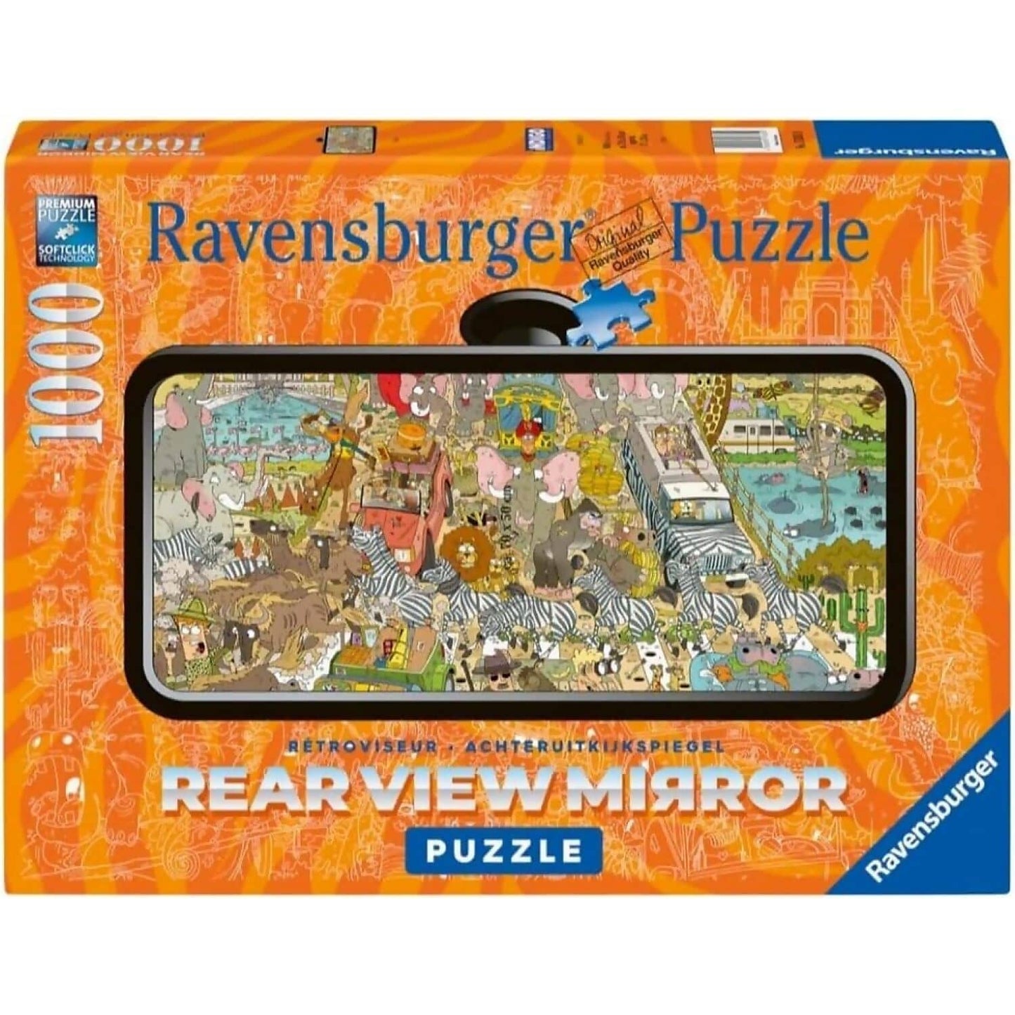 Ravensburger - Ravensburger - Rearview Mirror Safari Jigsaw Puzzle 1000pc