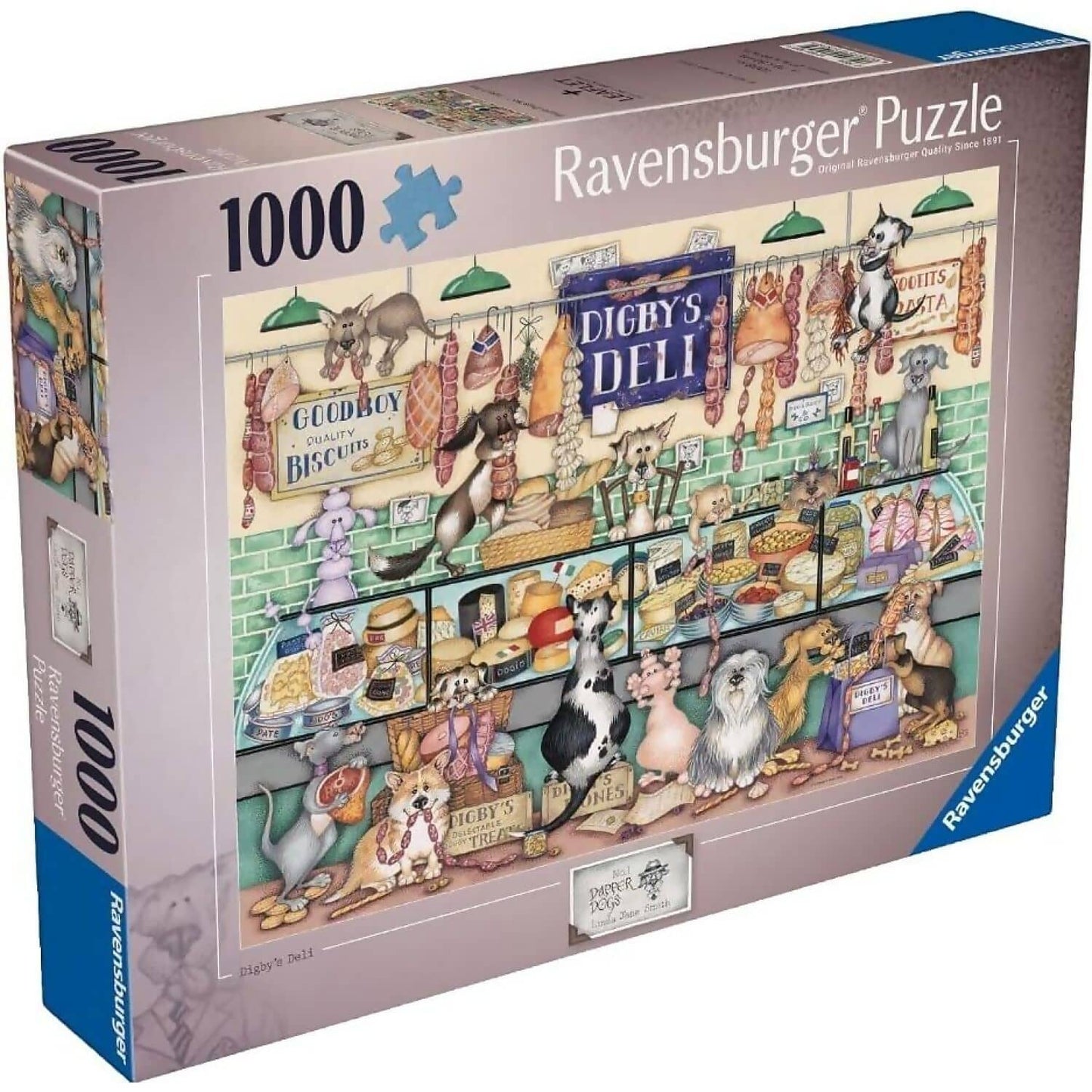 Ravensburger - Dapper Dog’s No. 1: Digby’s Deli Jigsaw Puzzle 1000pc