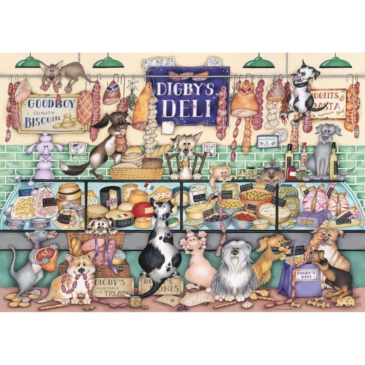 Ravensburger - Dapper Dog’s No. 1: Digby’s Deli Jigsaw Puzzle 1000pc