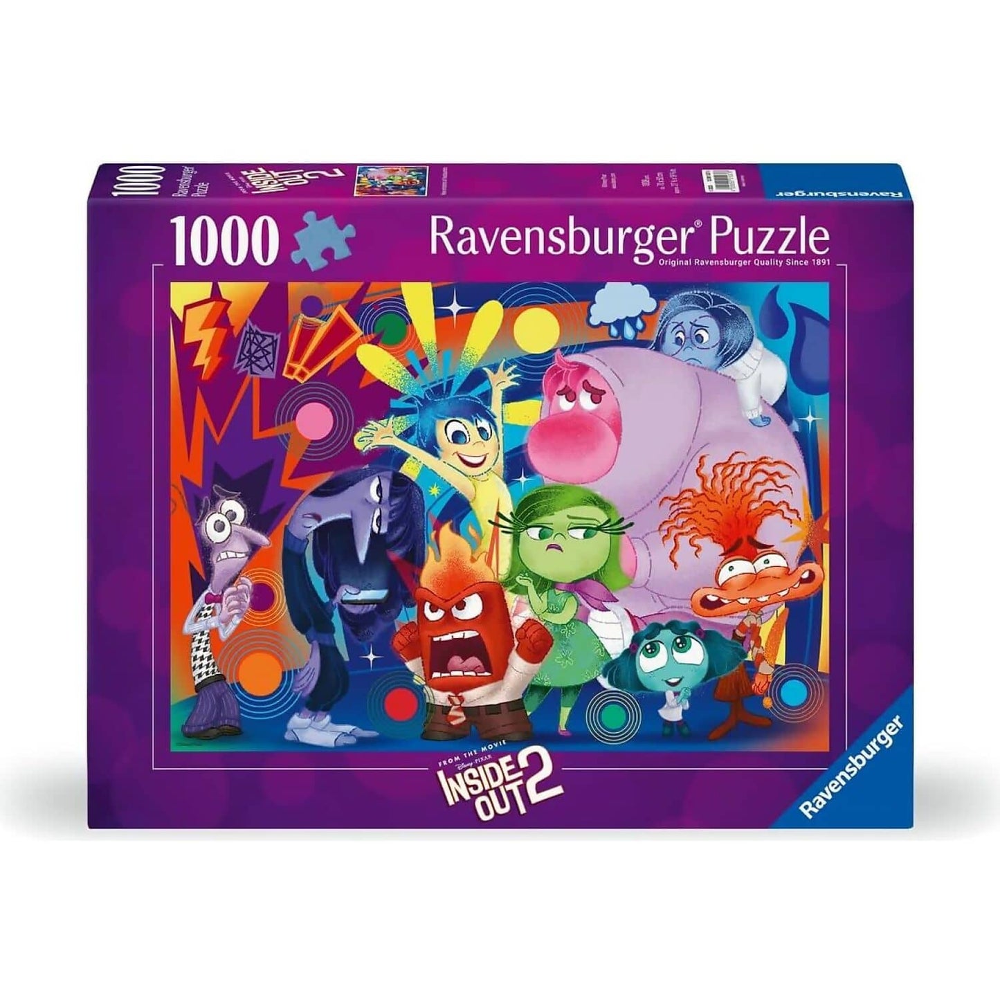Ravensburger - Disney Pixar Inside Out 2 Emotions at HQ Jigsaw Puzzle 1000pc