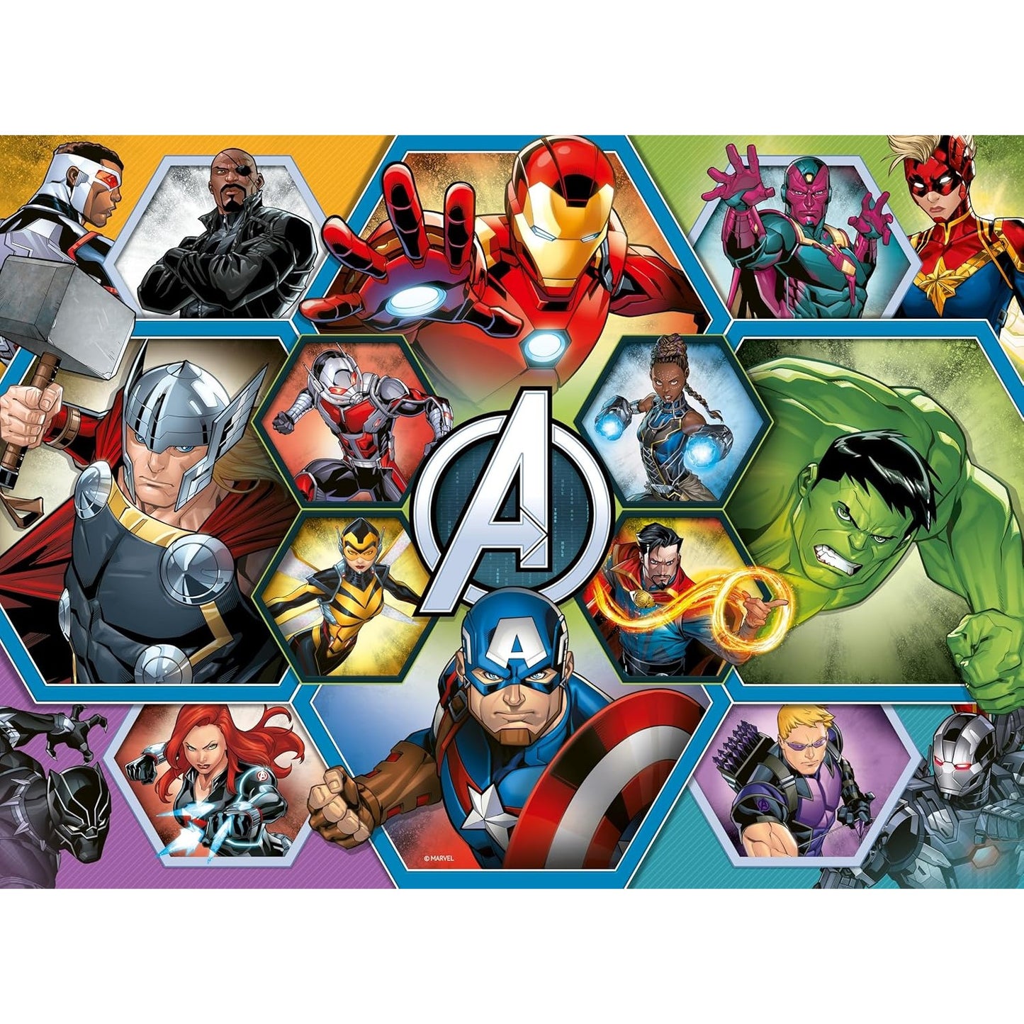 Ravensburger - Marvel The Avengers Earth's Mightiest Heroes  XXL Jigsaw Puzzle 100 Pieces