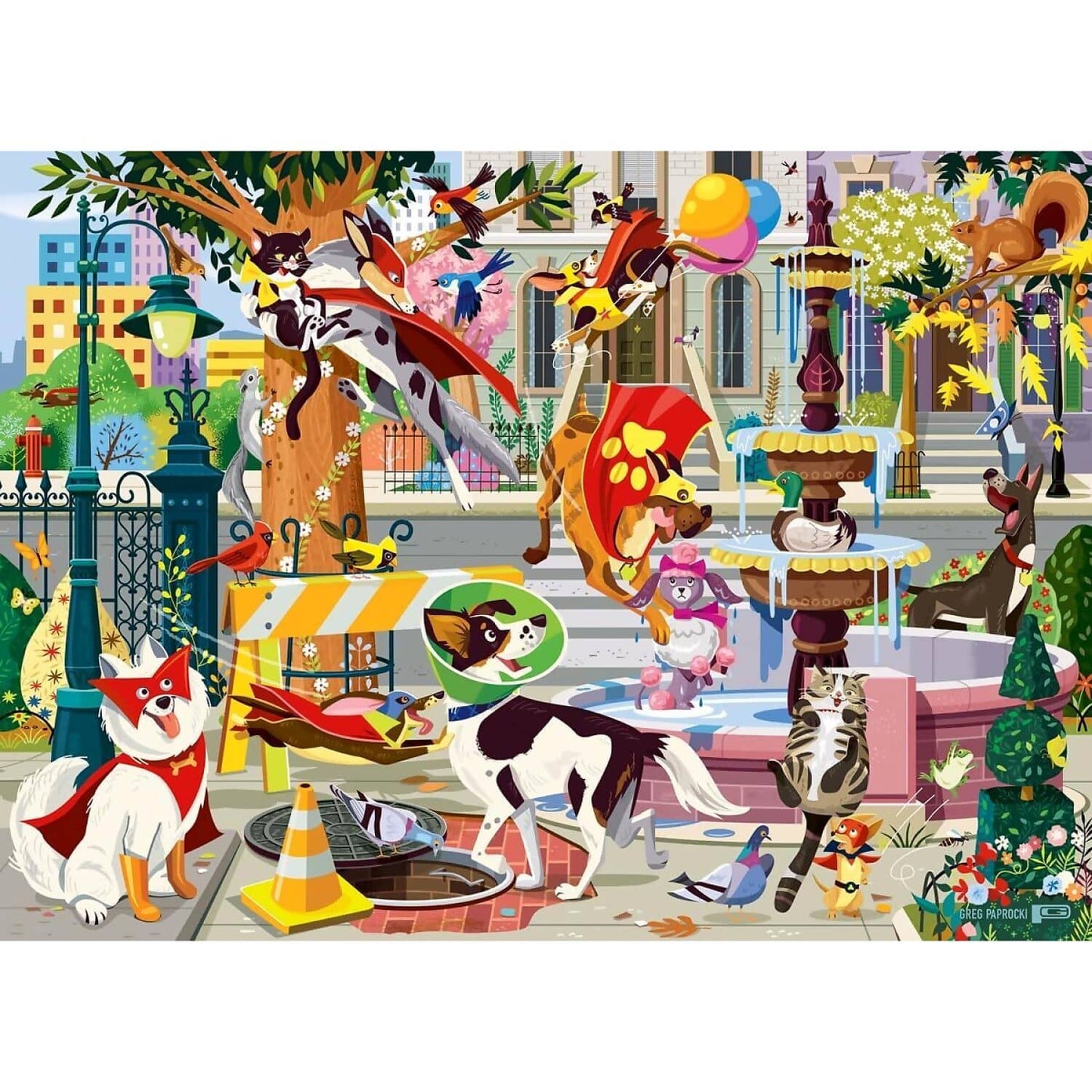 Ravensburger - Greg Paprocki: Super Dogs To The rescue Jigsaw Puzzle 60pc