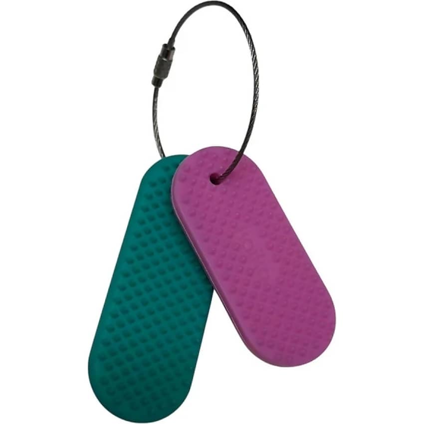 Kaiko - Spikeyring with Dual Pads by Kaiko - Ouch without Harm & Picking Supports - Aurora Teal & Pink Fidget Toy