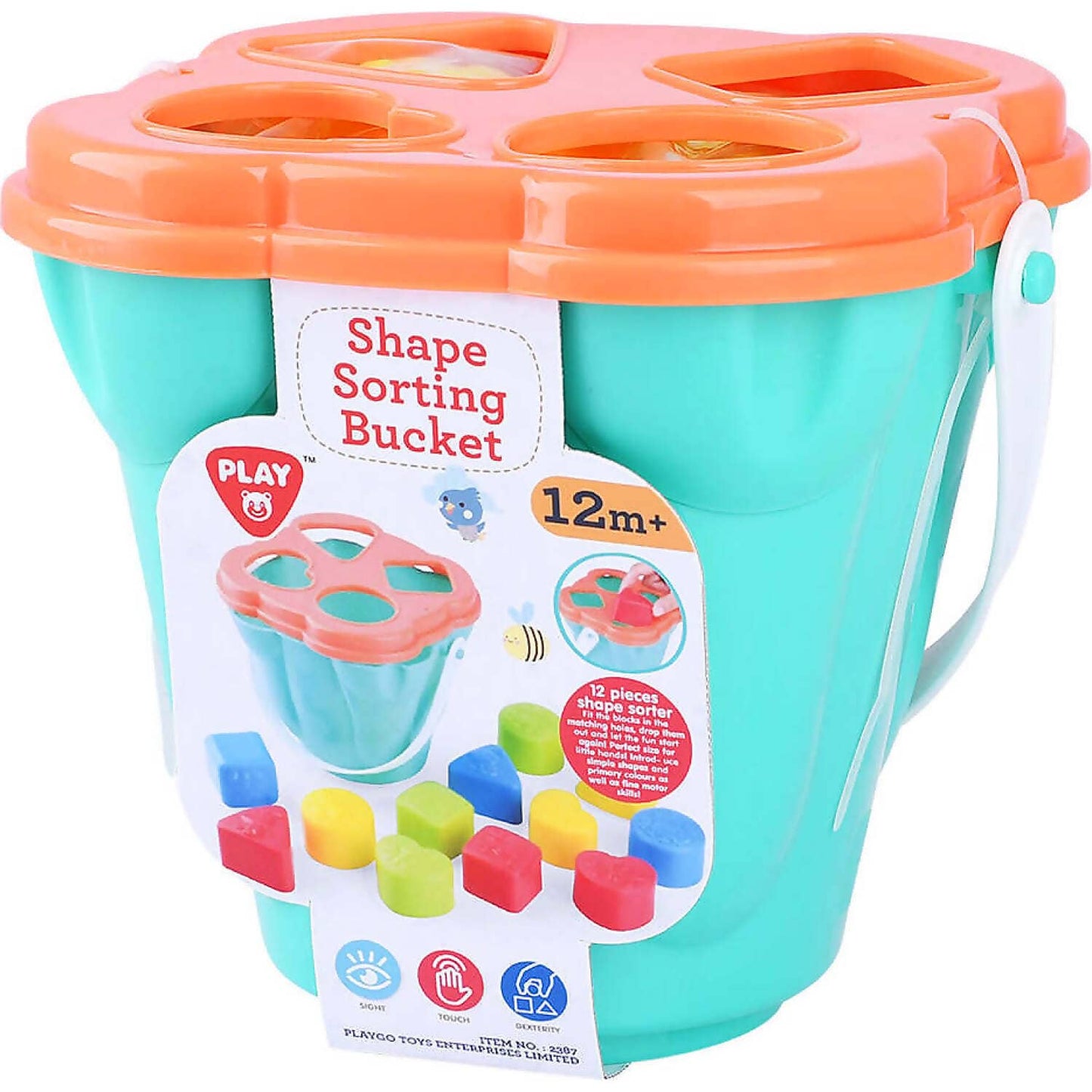 Playgo Toys Ent. Ltd. - Shape Sorting Bucket 12 Piece