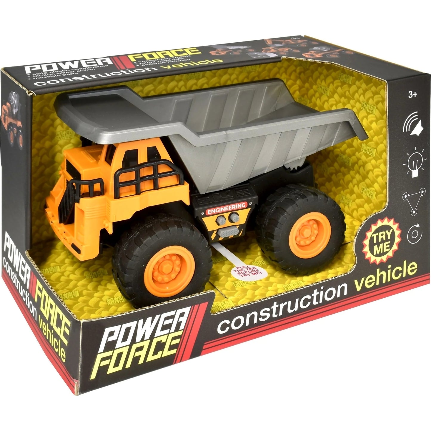 Power Force - Construction Vehicle Dump Truck with Light & Sound