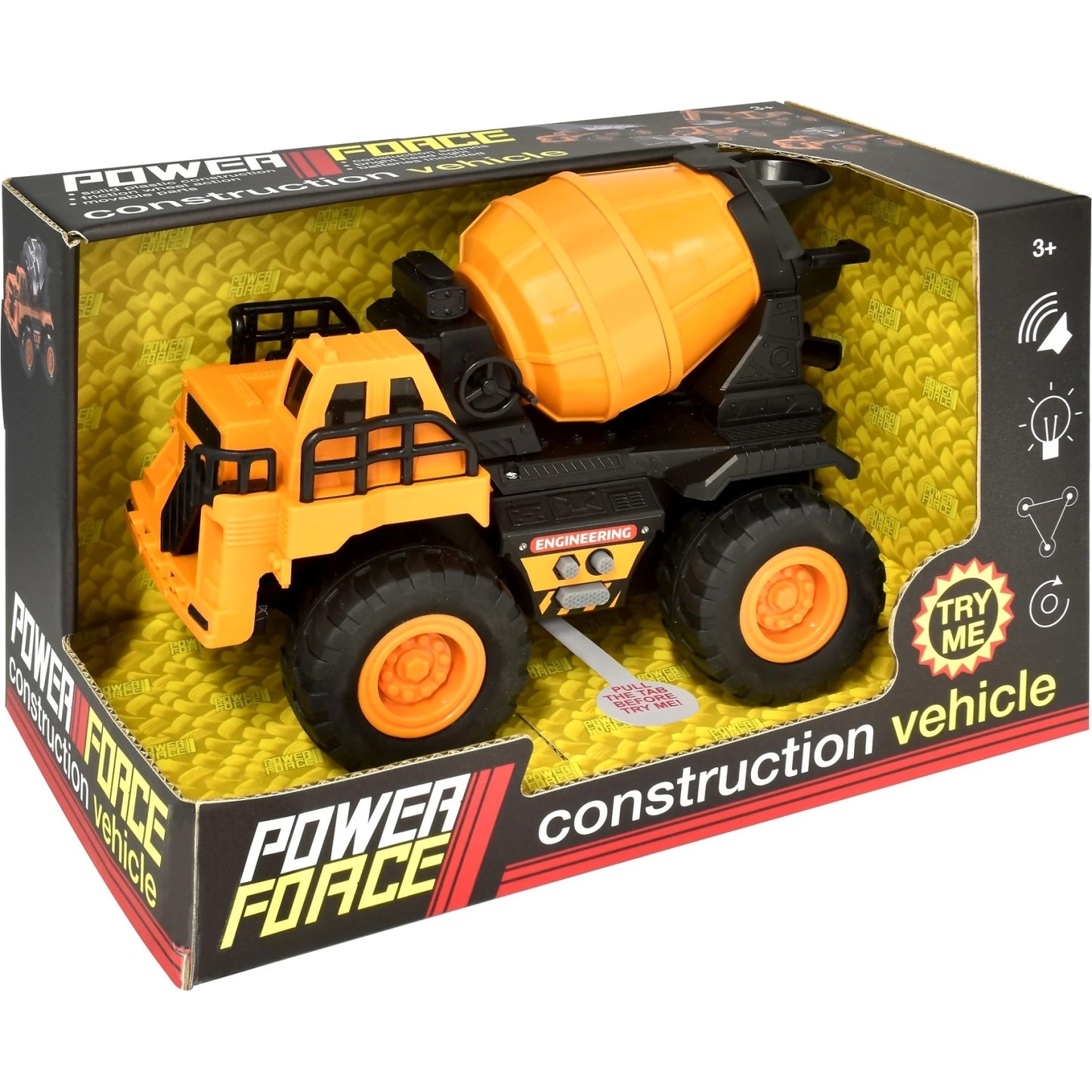 Power Force - Construction Vehicle Mixer with Light & Sound