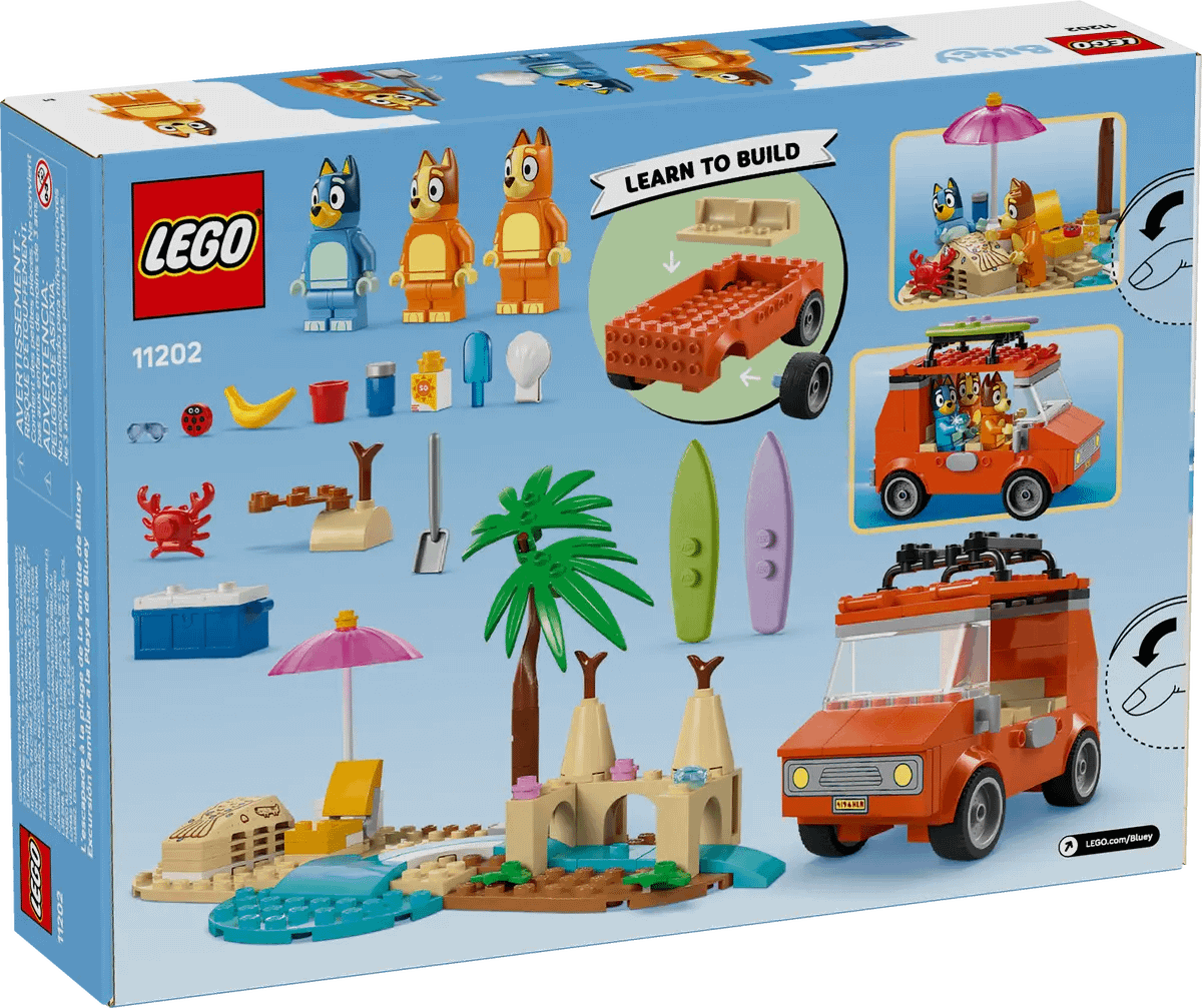 LEGO 11202 Bluey's Beach & Family Car Trip - Bluey 4+
