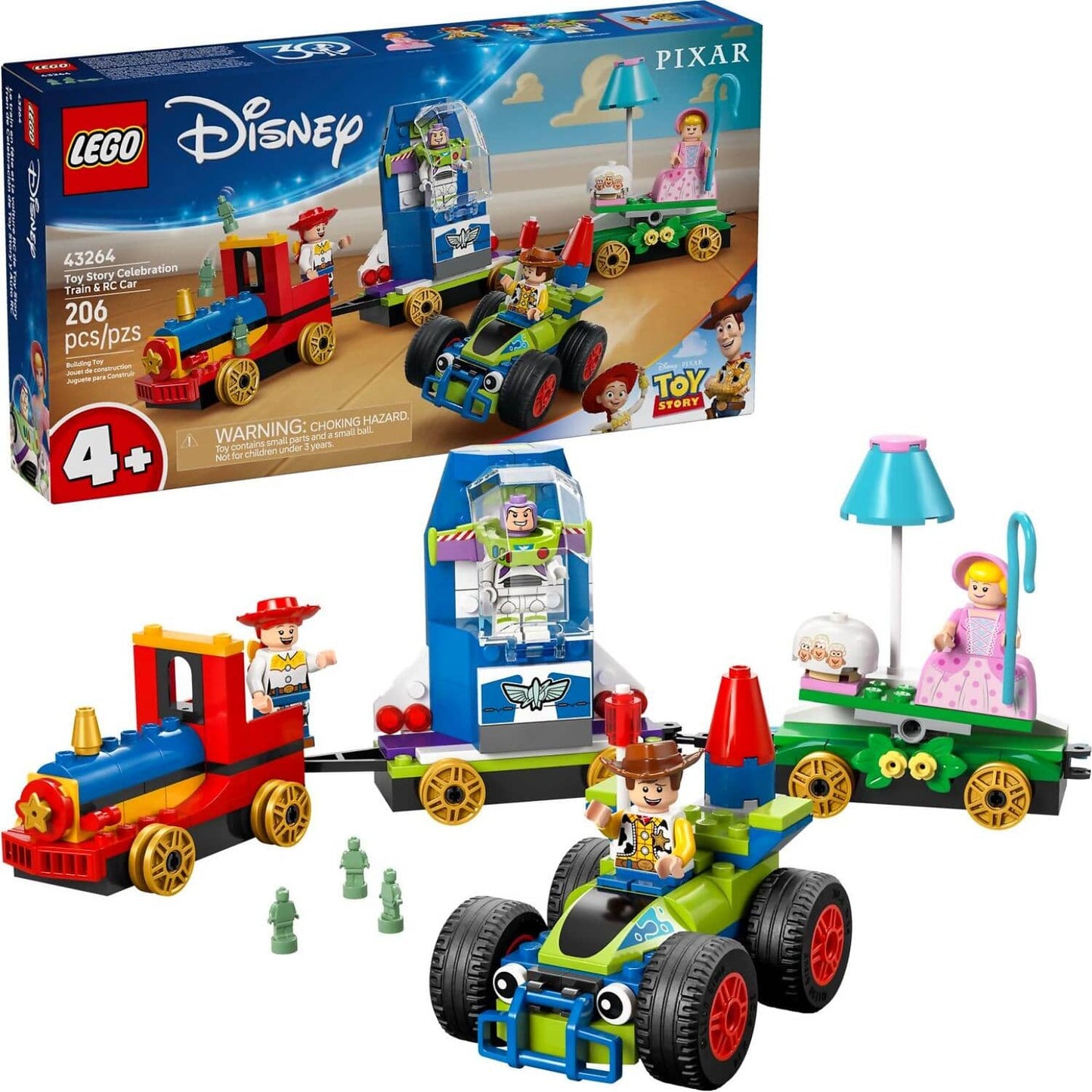 LEGO 43264 Toy Story Celebration Train & RC Car - Disney Pixar 4+