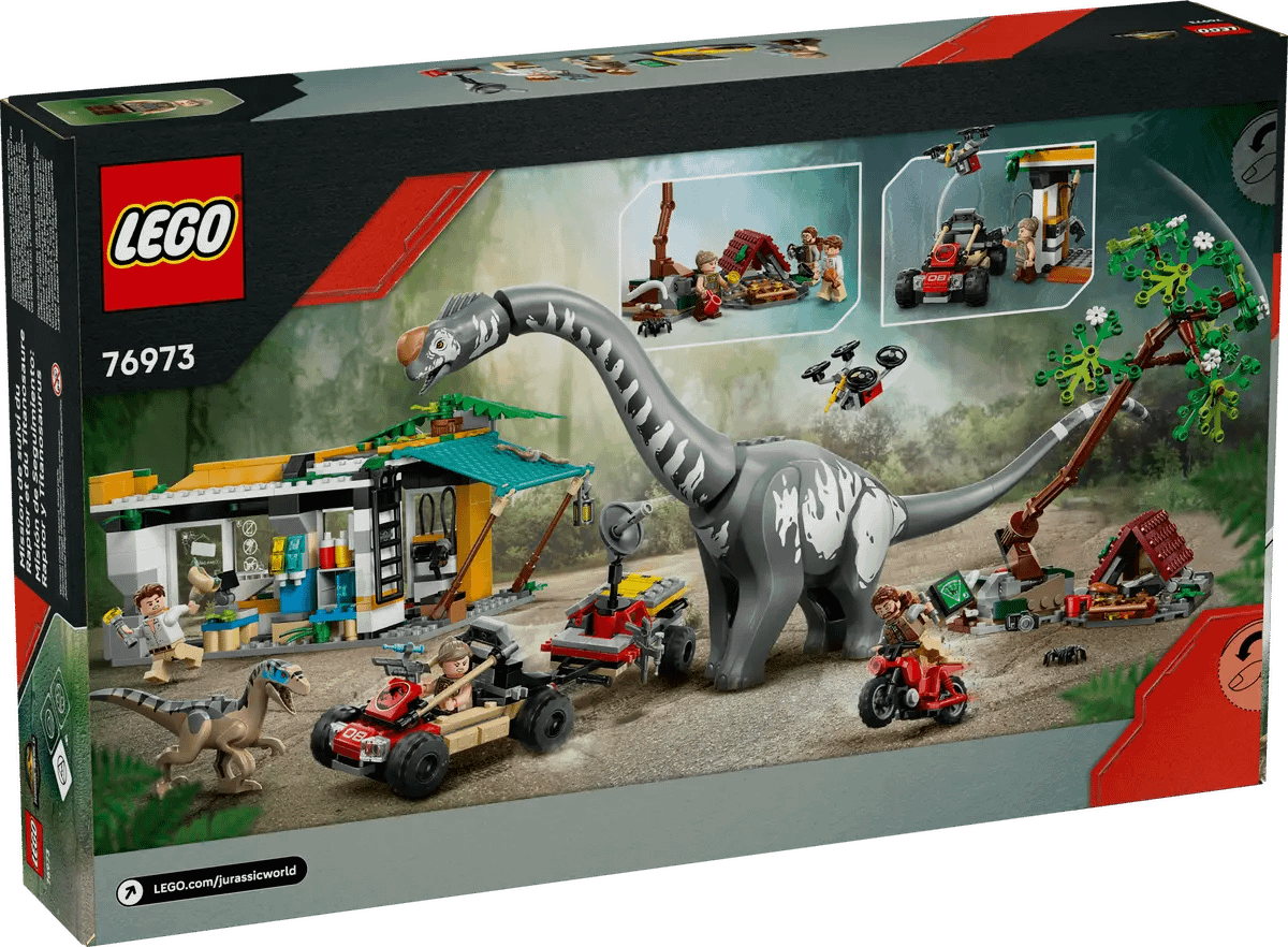 LEGO 76973 Raptor & Titanosaurus Tracking Mission - Jurassic World