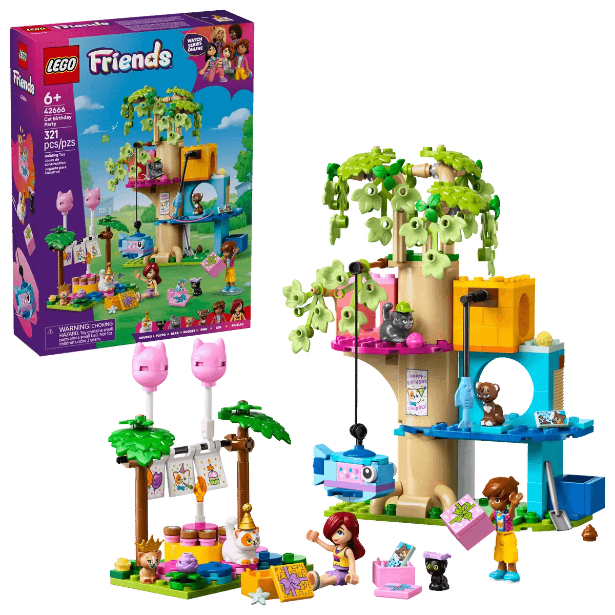LEGO 42666 Cat Birthday Party & Tree House - Friends