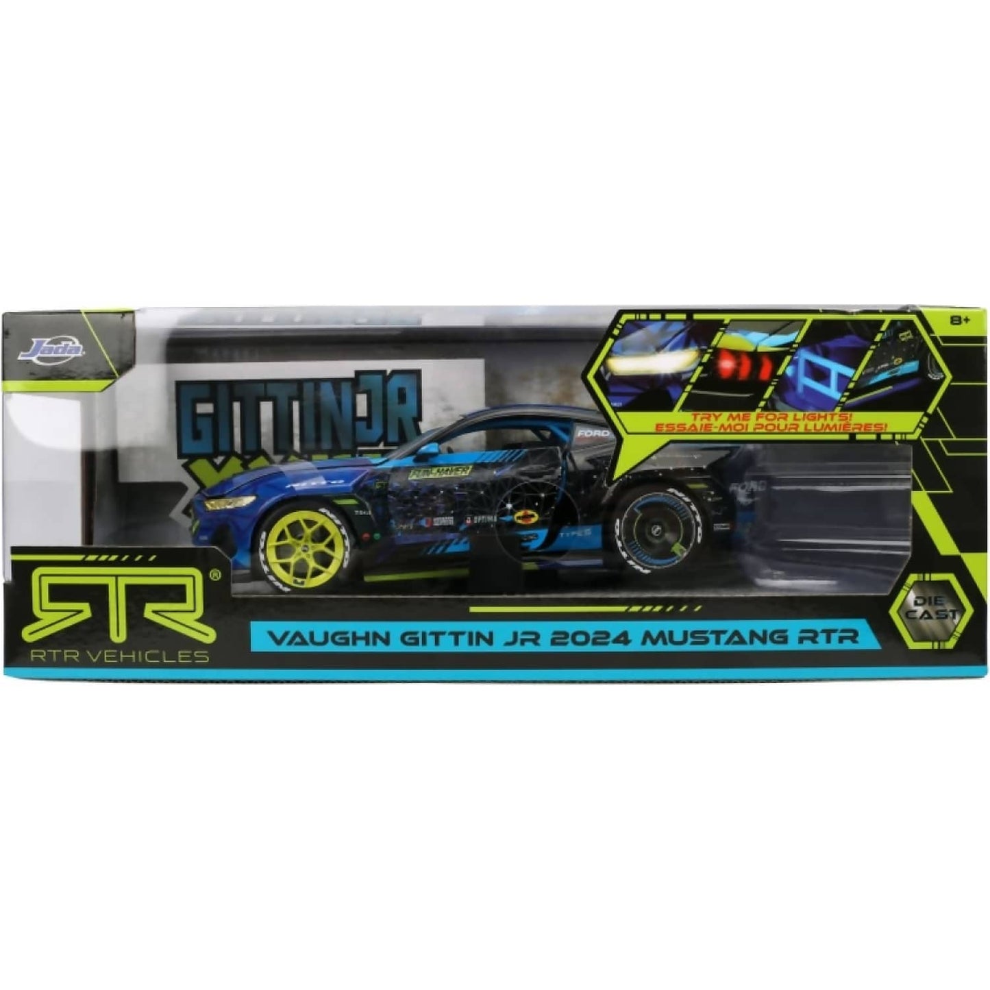 Jada Toys - RTR 2024 Ford Mustang Vaughn Gittin Jr 1:24 Scale Diecast Vehicle