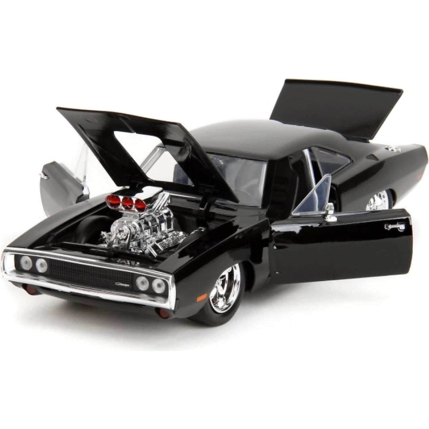 Jada Toys - Hollywood Rides 1970 Dodge Charger With Dom Toretto 1:24 Scale Diecast Vehicle & Dom Figure Set