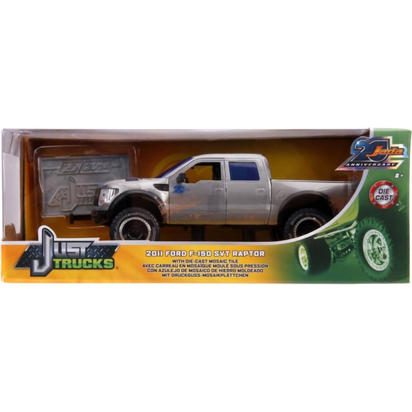 Jada Toys - Just Trucks 2011 Ford F-150 SVT Raptor Off-Road Pickup Truck 1:24 Scale Diecast Vehicle