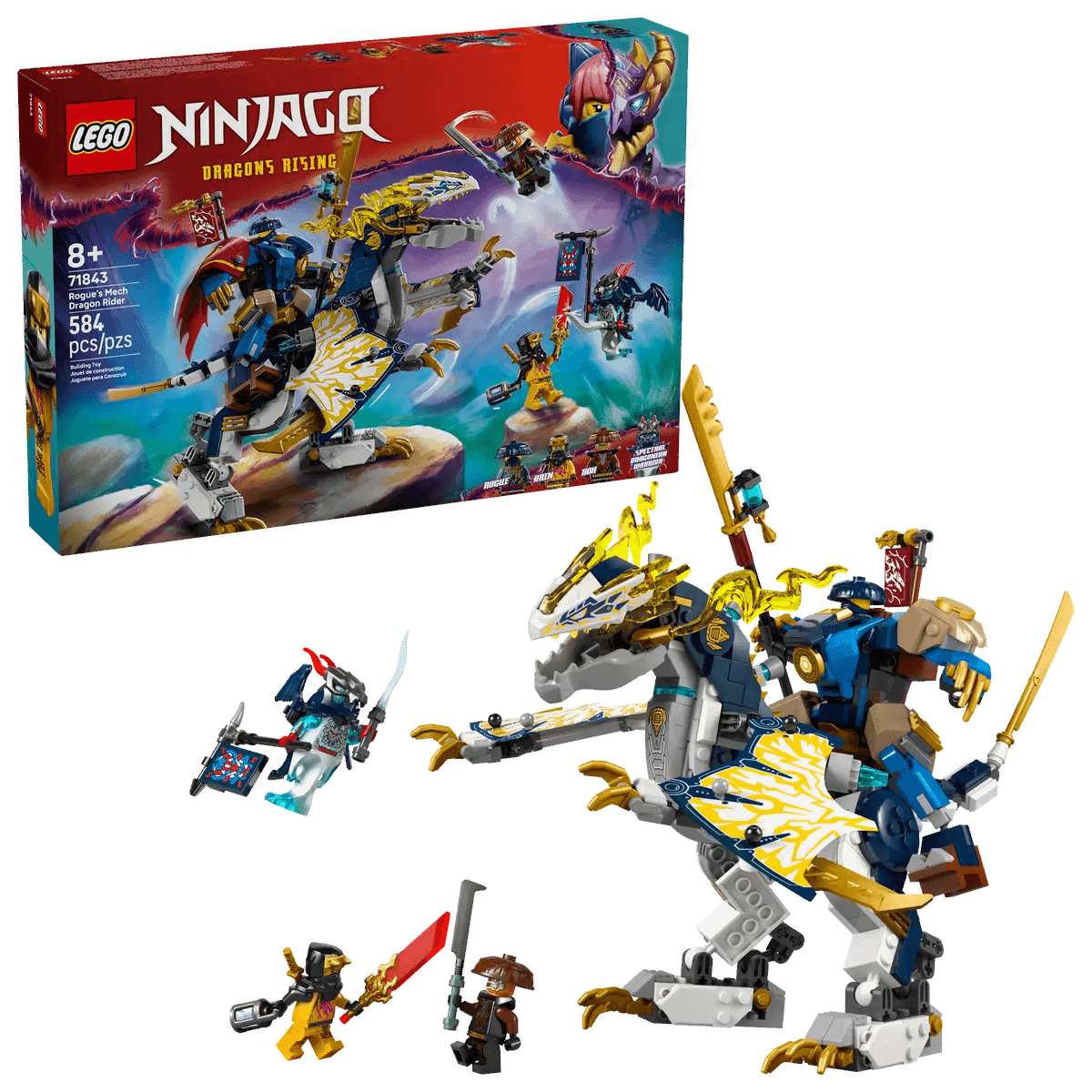 LEGO 71843 Rogue's Mech Dragon Rider - Ninjago
