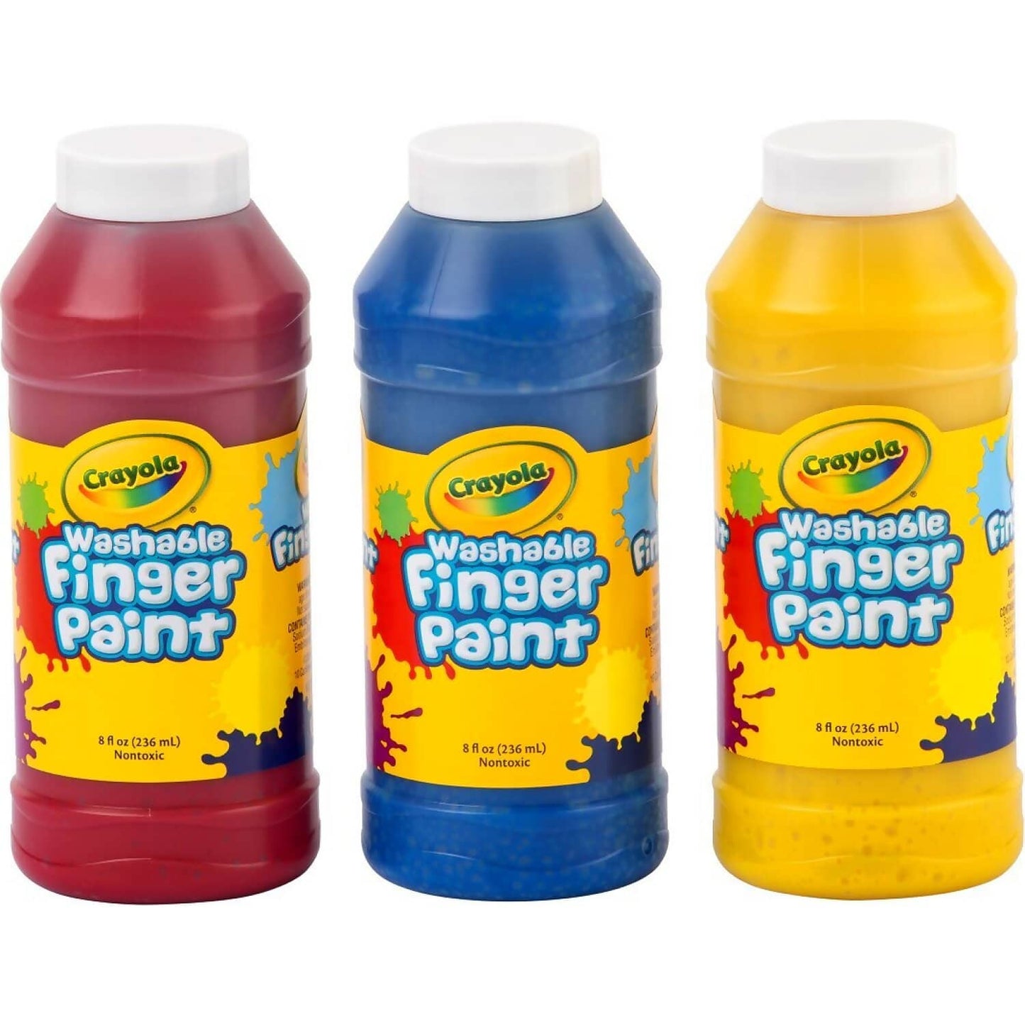 Crayola - Washable Fingerpaints - 3 Bold Colors