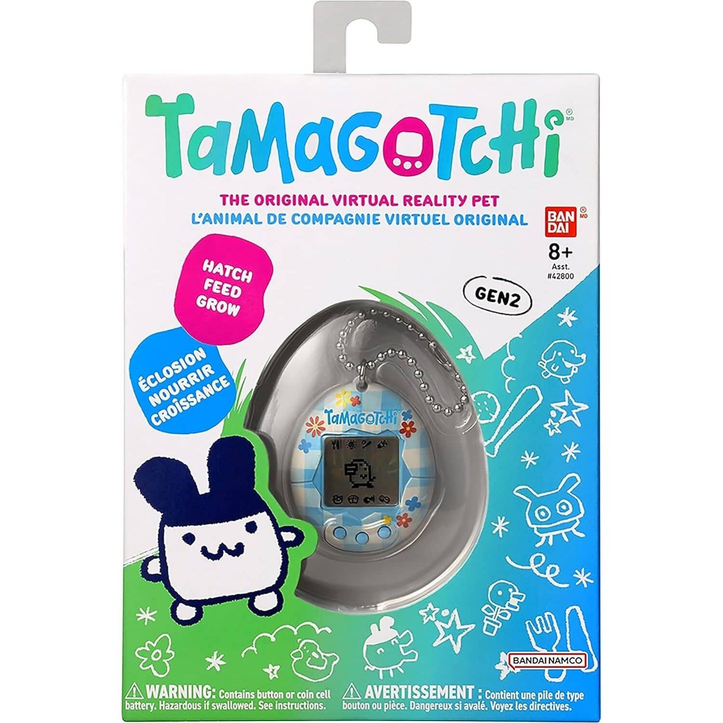 Tamagotchi - Original Virtual Reality Pet - Flower Gingham Gen2