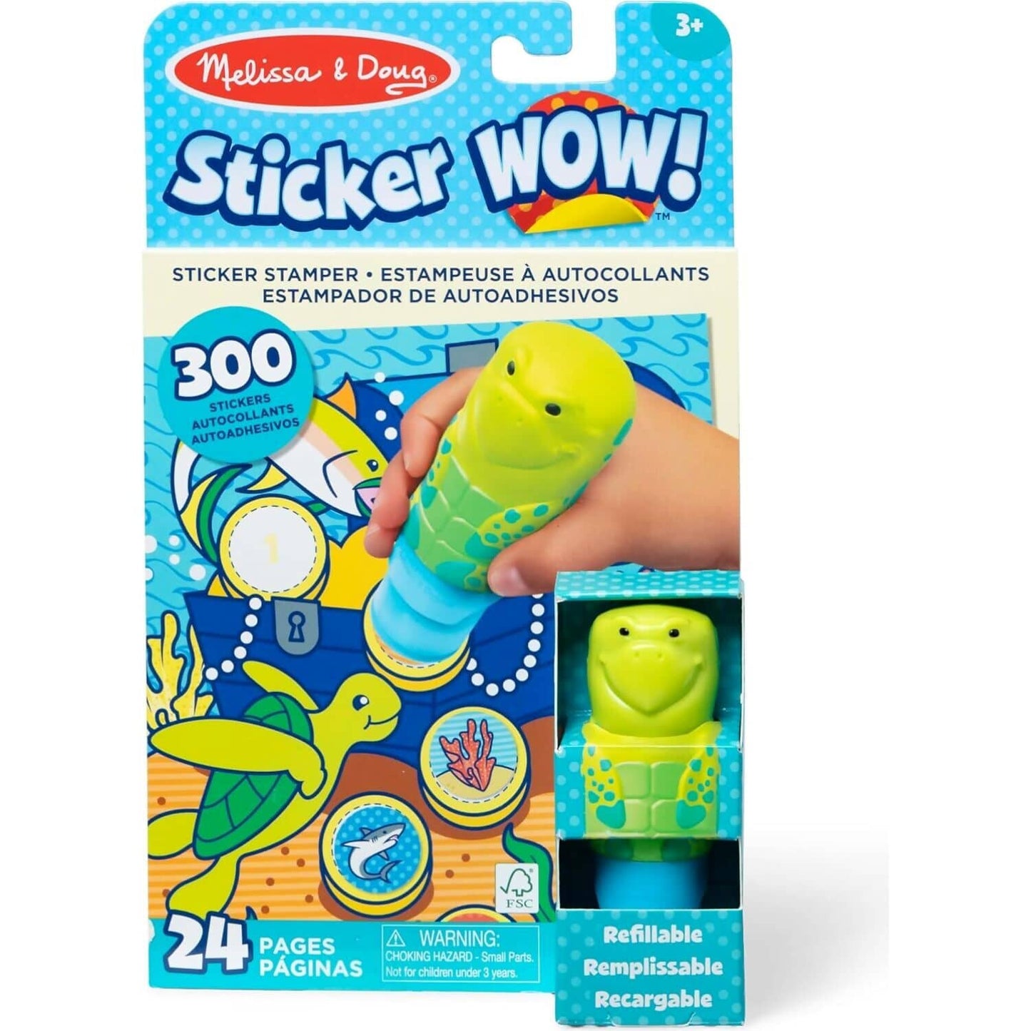 Melissa &amp; Doug - Sticker WOW! Activity Pad Set - Turtle