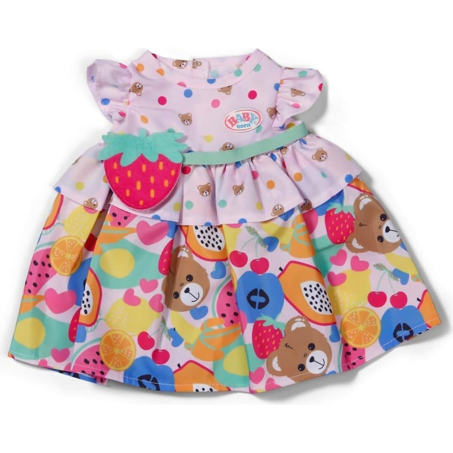 Baby Born - Fruit Dress Outfit with Strawberry Belt for 43Cm Doll