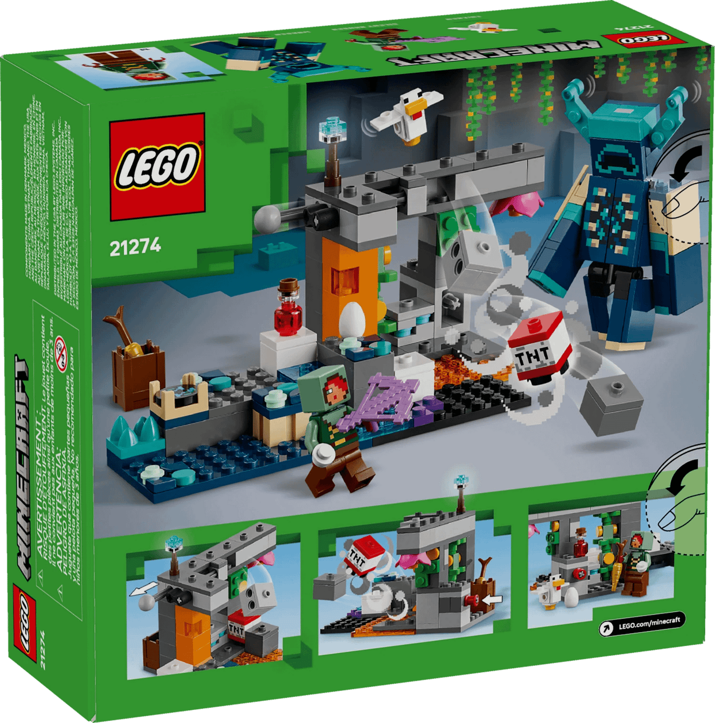 LEGO 21274 The Warden Encounter - Minecraft