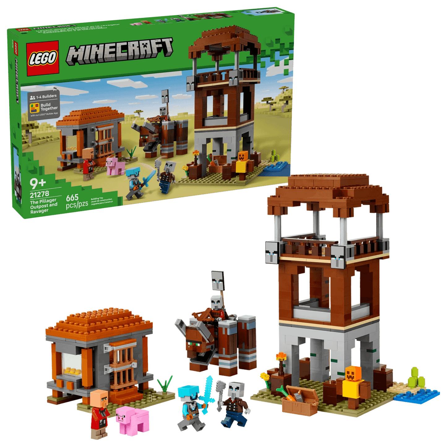 LEGO 21278 The Pillager Outpost and Ravager - Minecraft